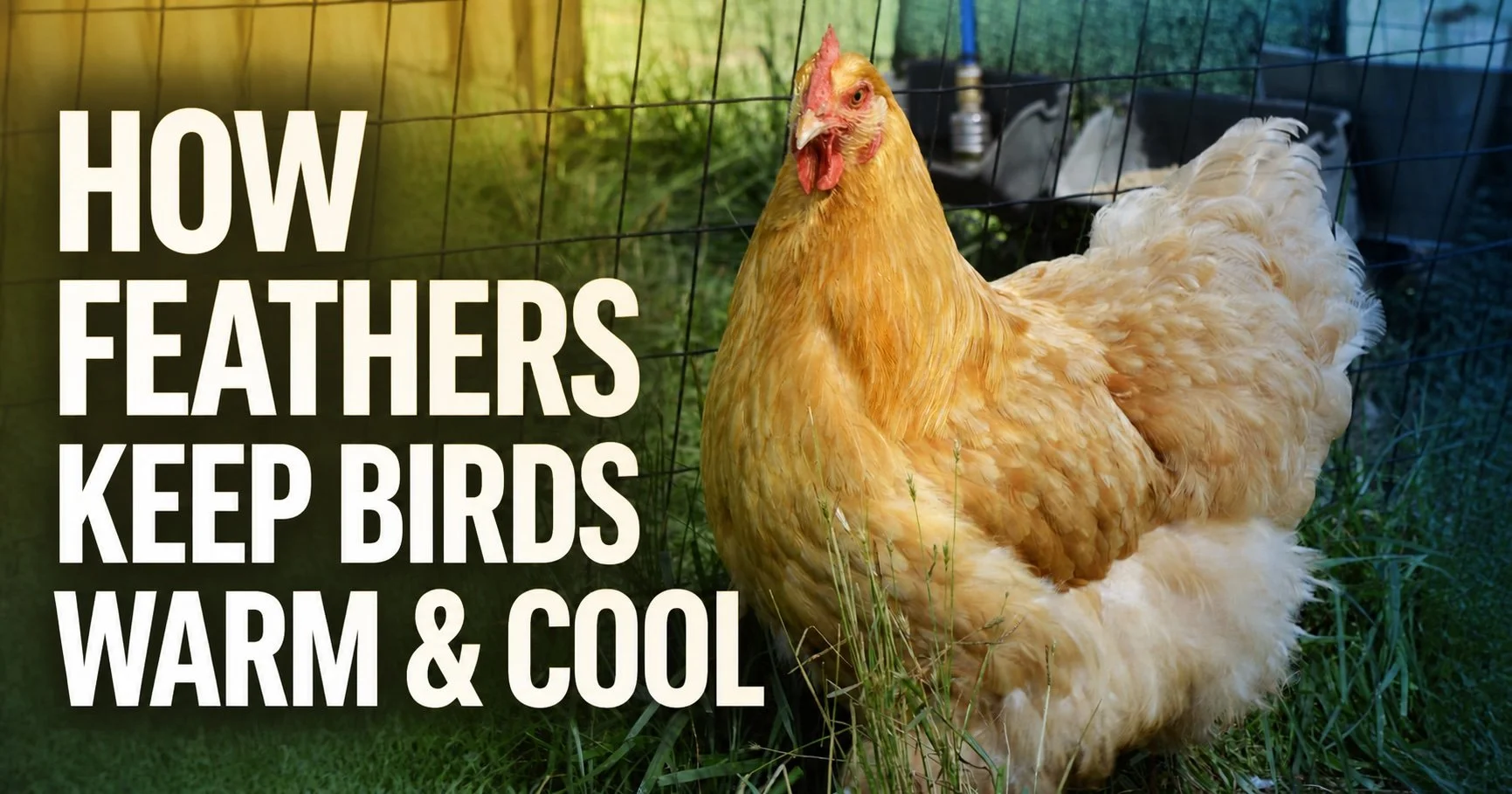 How Chicken Feathers Keep Birds Warm and Cool