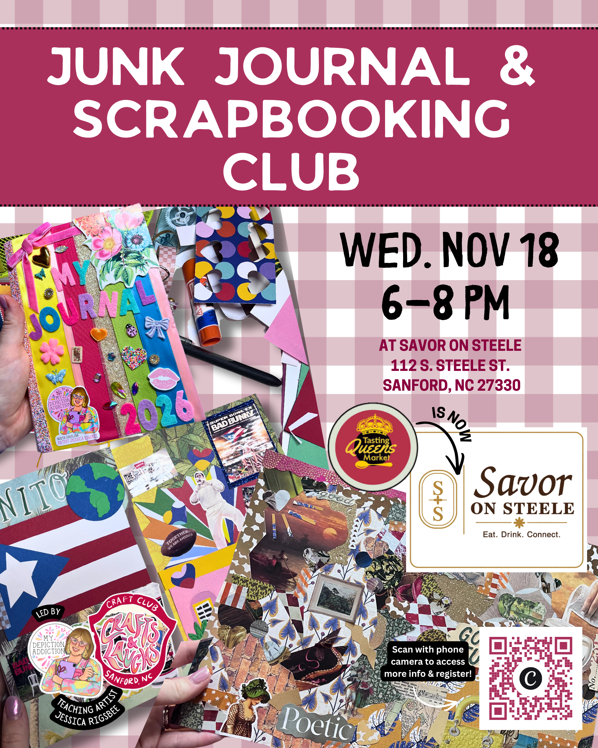 NOV 18 Junk Journal & Scrapbooking Club