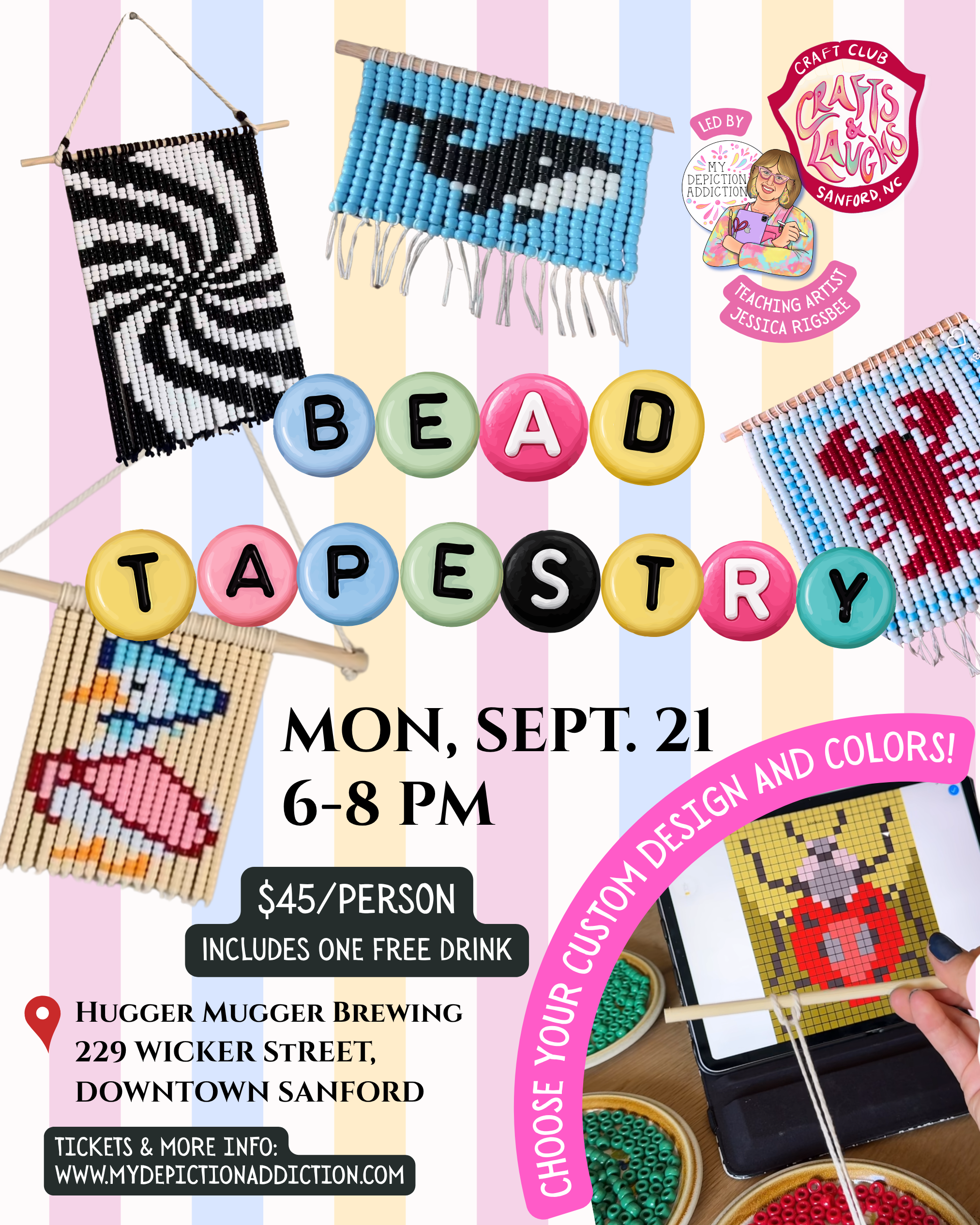 SEPT 21 Crafts & Laughs: Beaded Tapestries