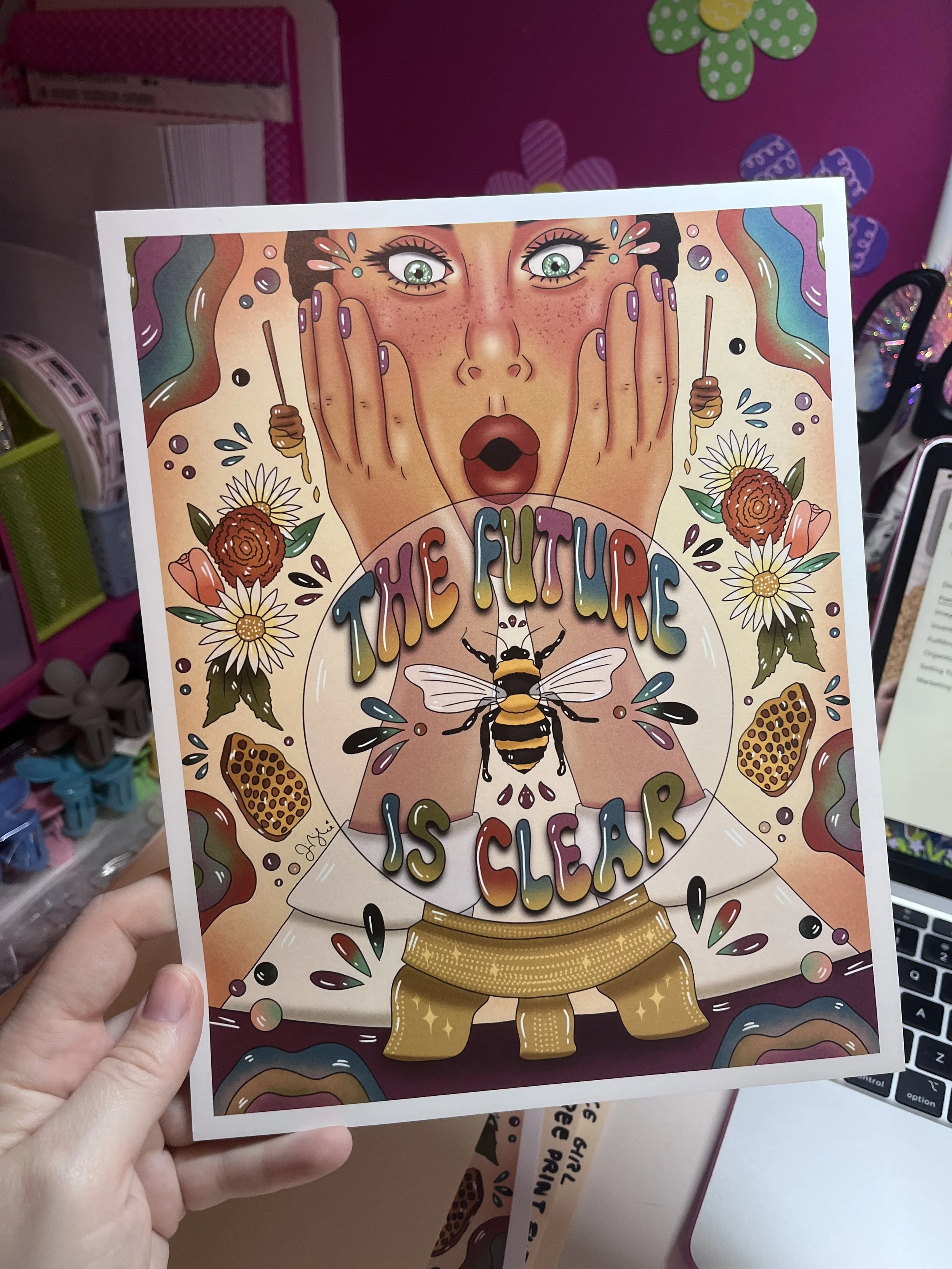 Future is Clear Bee 8x10 Print