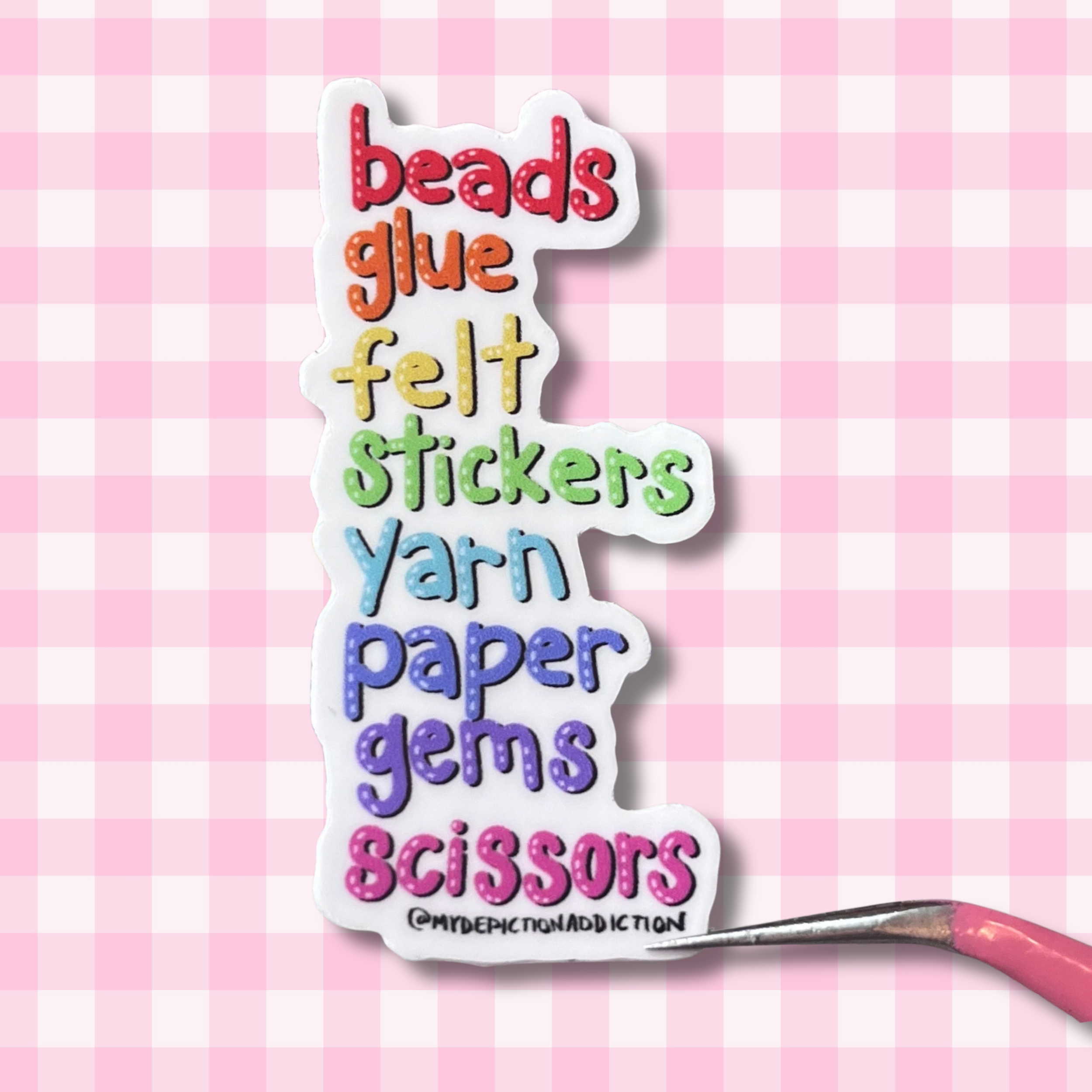 Crafters Buzz Word Sticker  (Waterproof Vinyl)