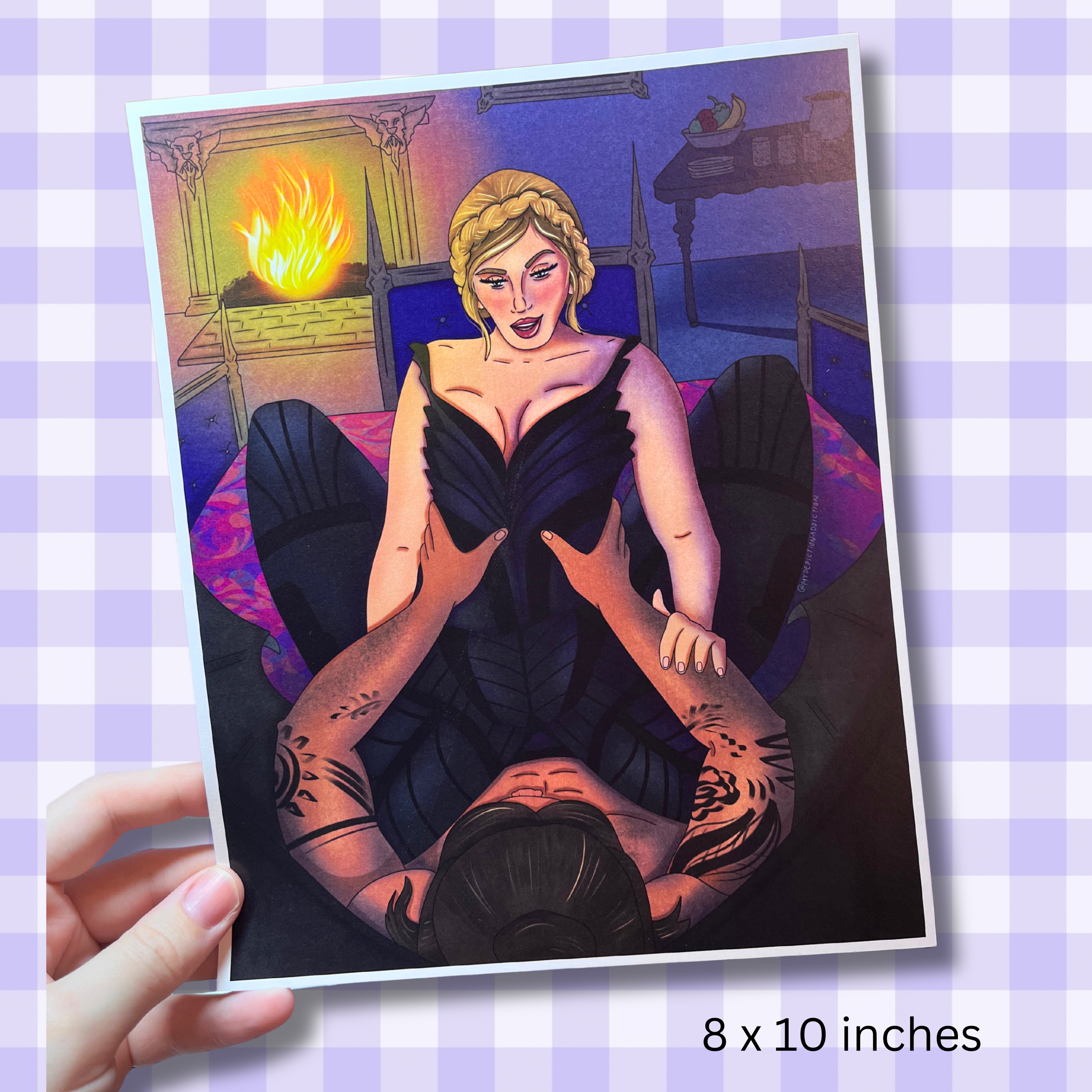 Nessian Fan Art 8x10 Inch ACOTAR Wall Art Print