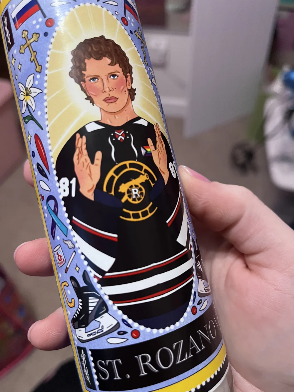 Heated Rivalry Ilya Rozanov Prayer Candle | Hockey Romance Bookish