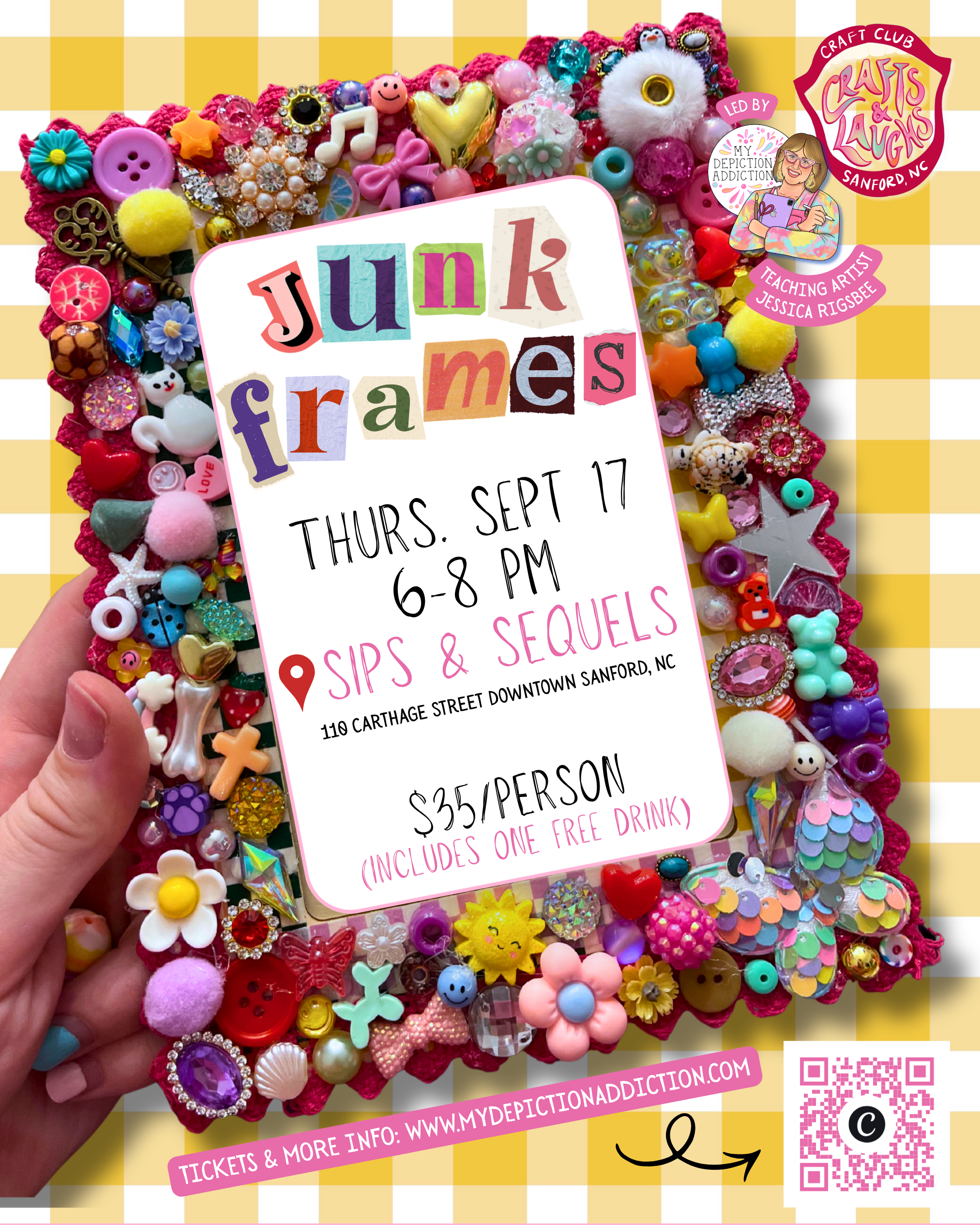 SEPT 17 Crafts & Laughs: Junk Frames