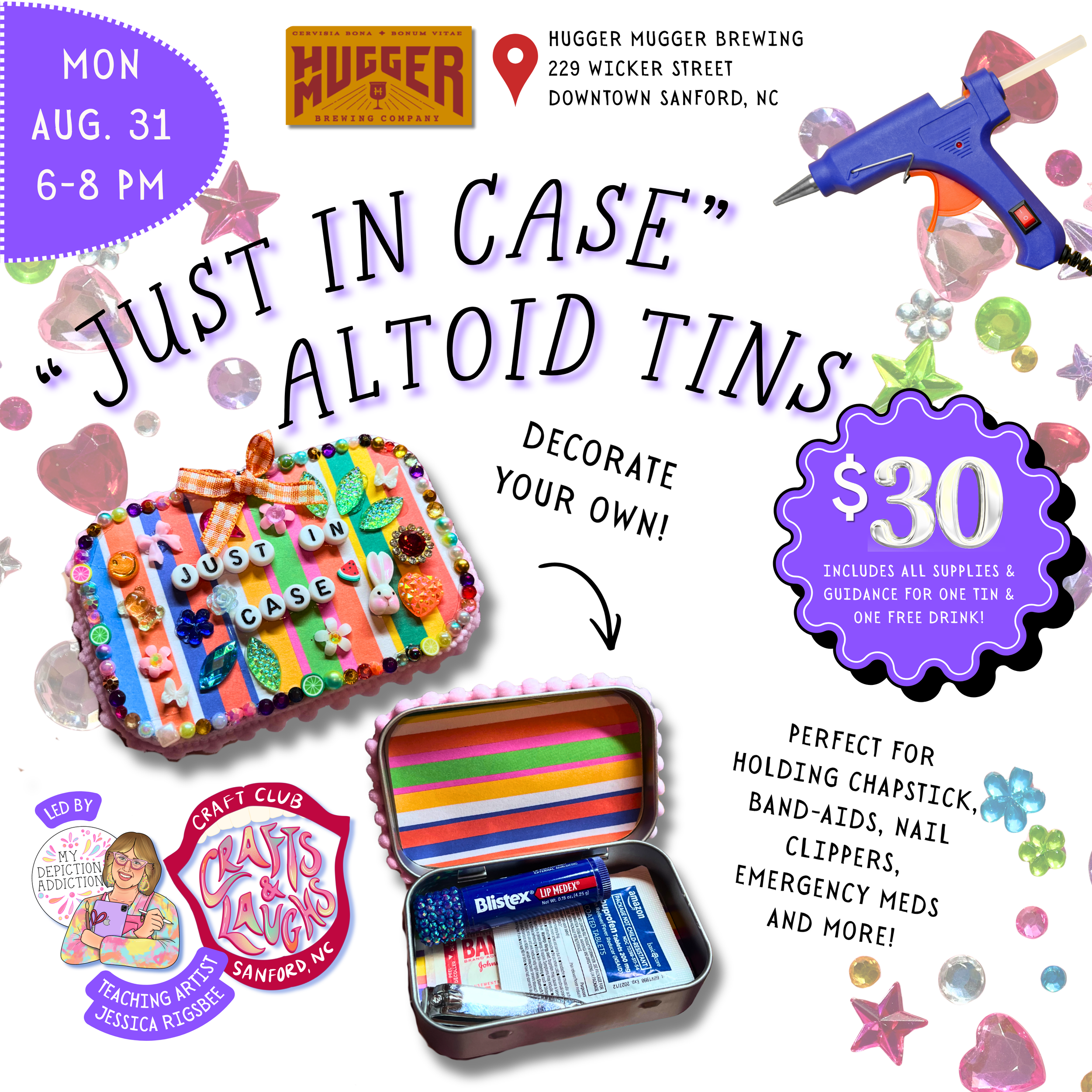 AUG 31. Craft Night: Decorate-Your-Own "Just in Case" Altoid Tins