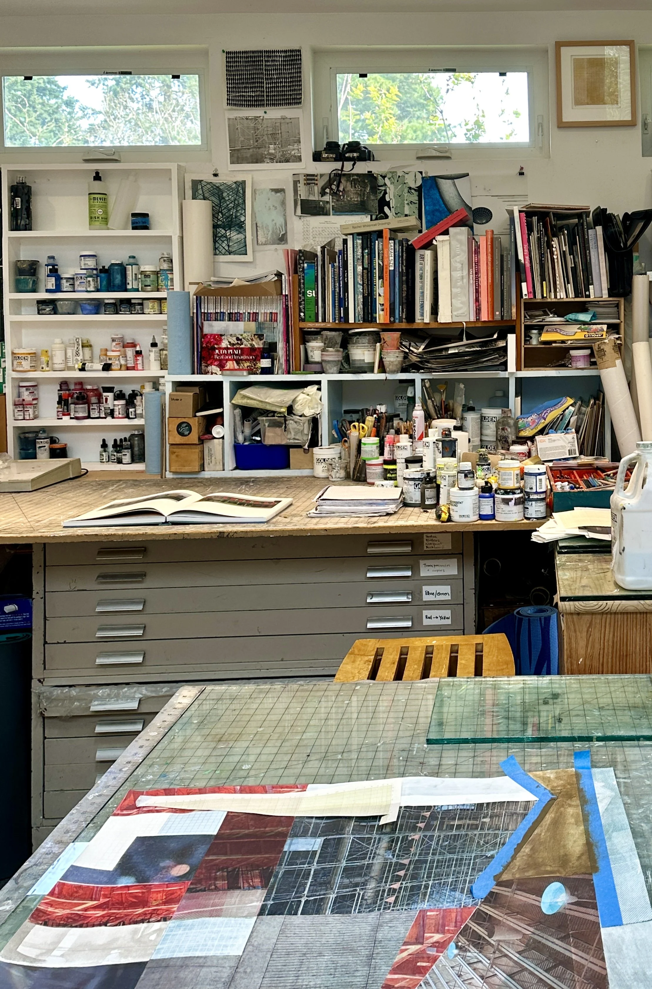 AGK studio shot
Work surfaces in studio