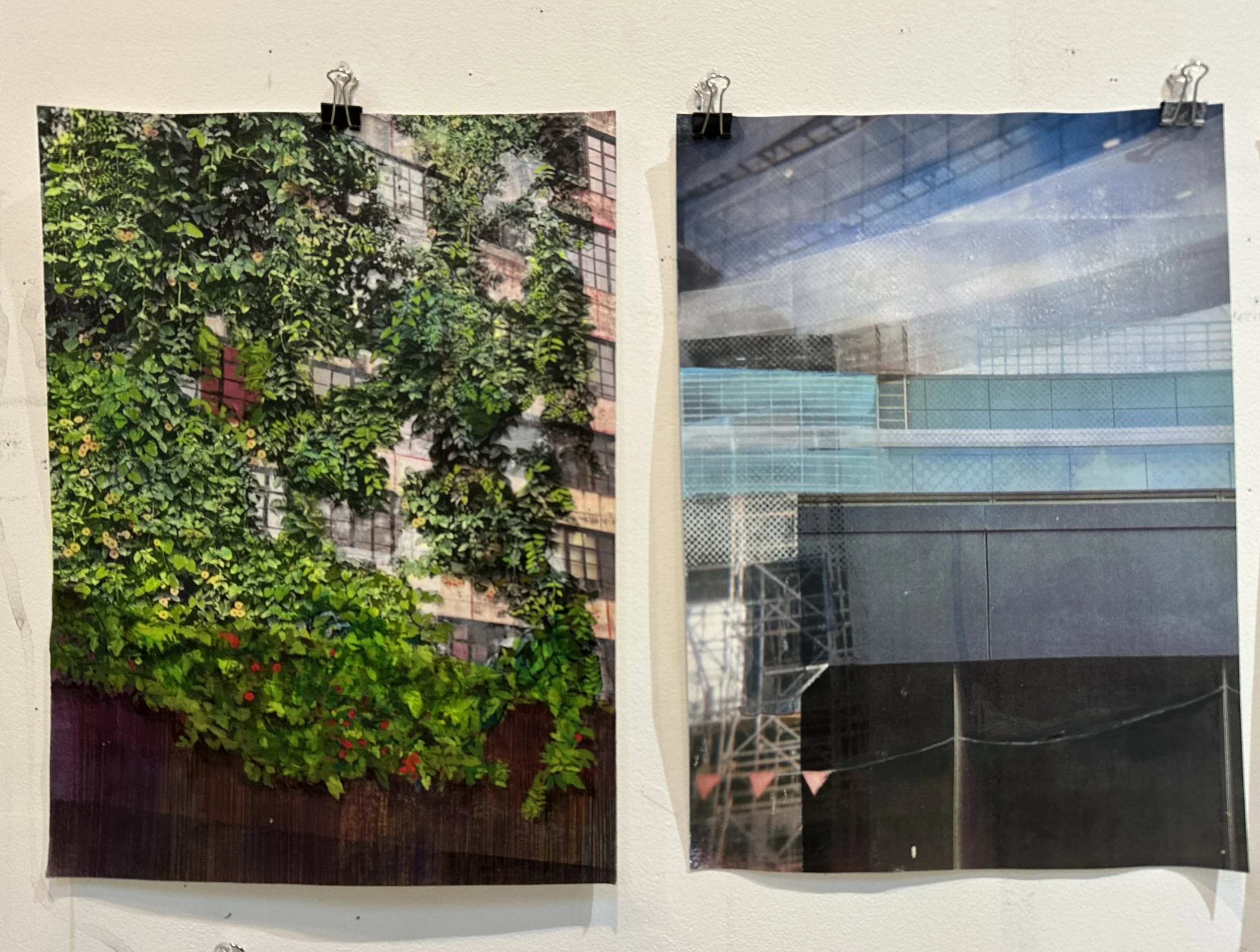 AGK studio shot
Photo of two small pieces hanging on studio wall
