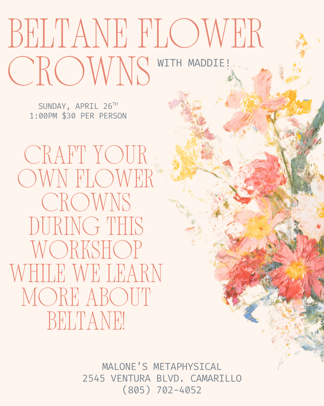Creating Flower Crowns for Beltane