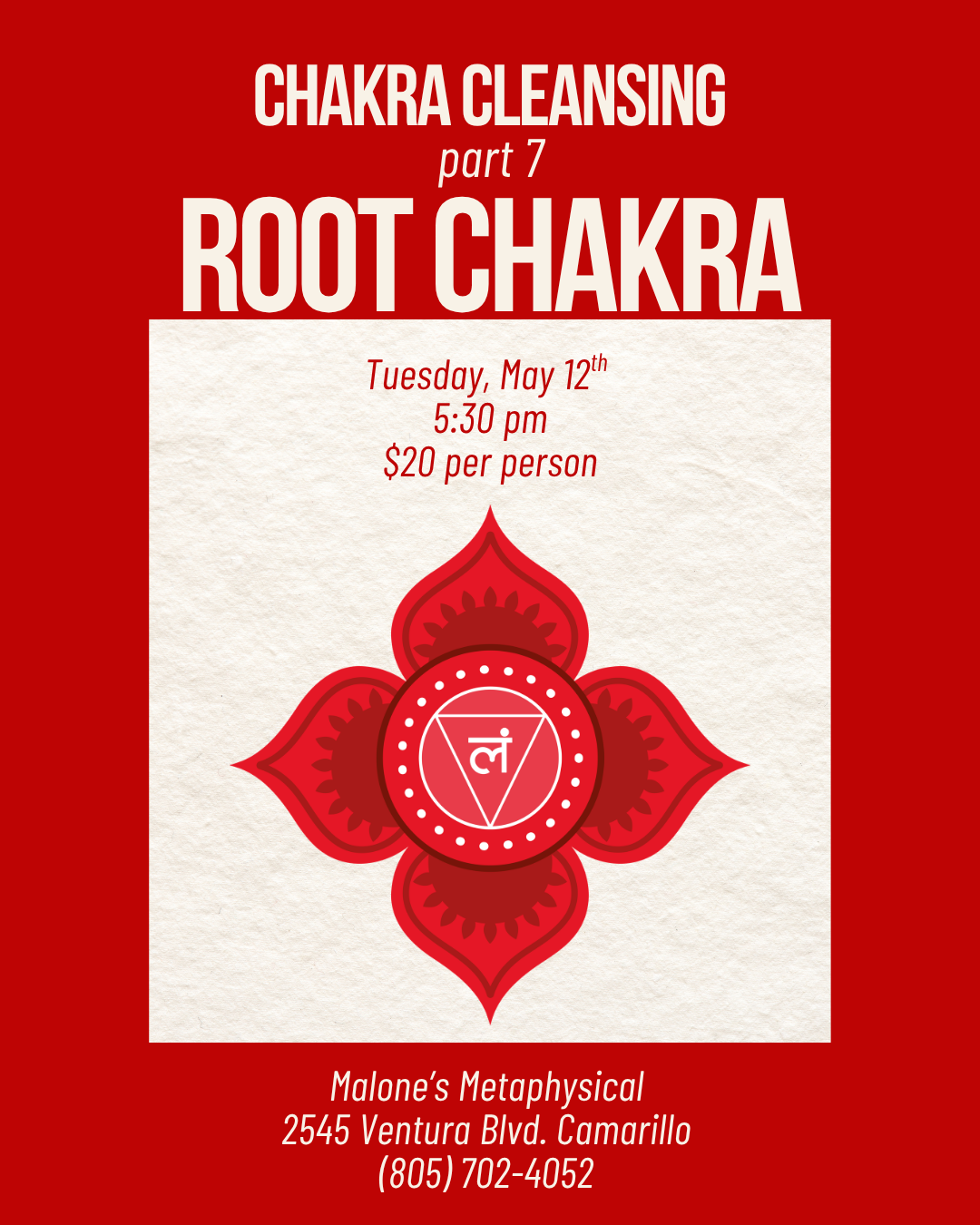 Chakra Cleansing 7 Part Series: The Root Chakra