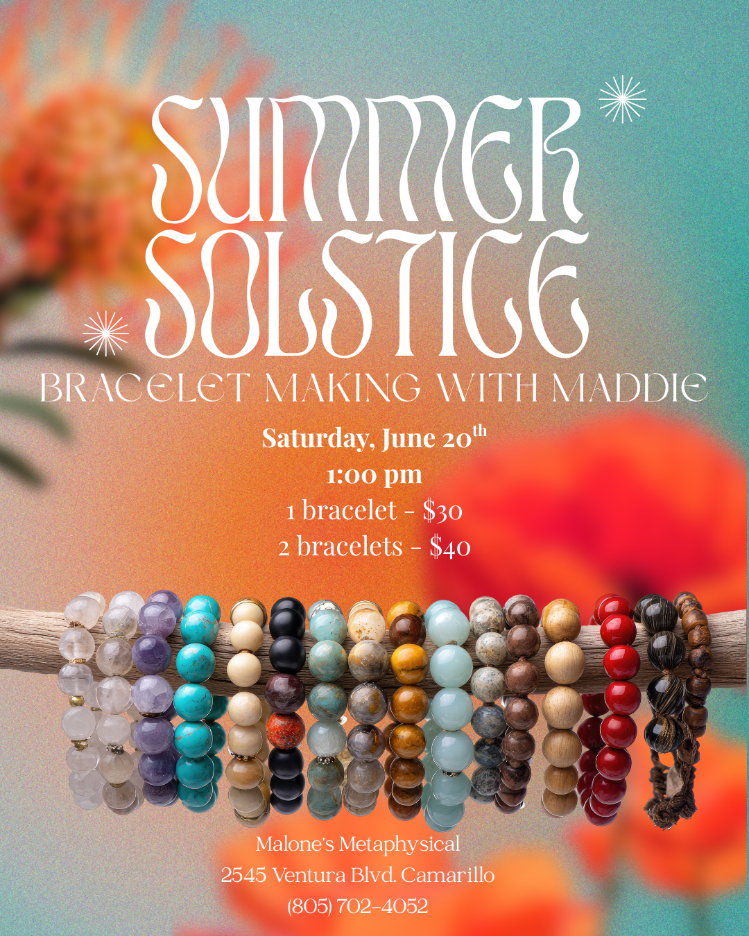 Summer Solstice Bracelet Making w/ Maddie