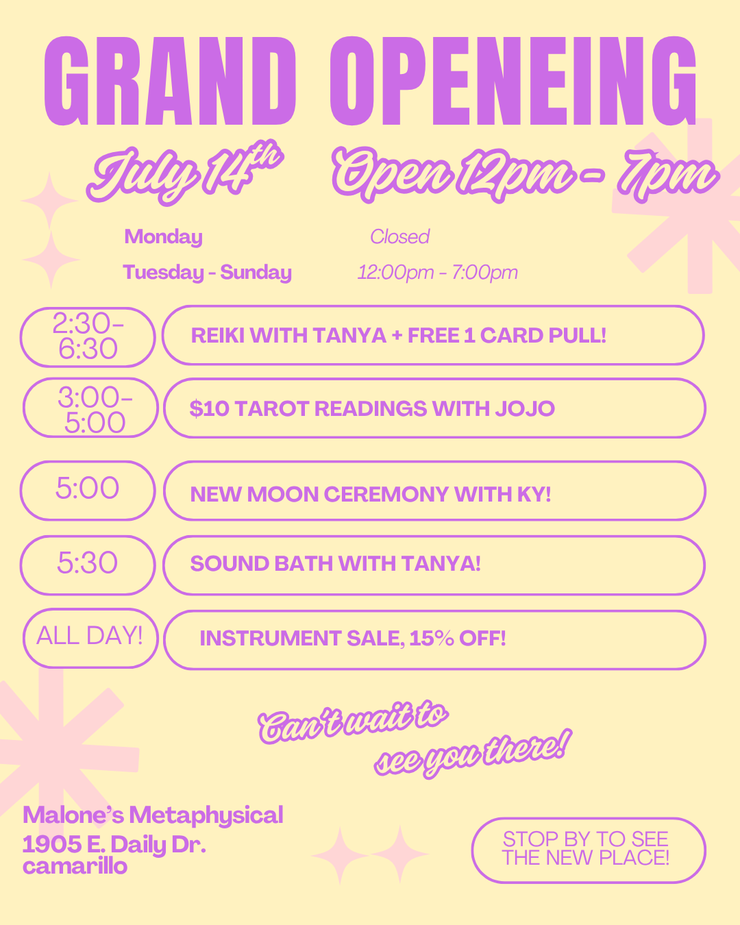 New Location Grand Opening!