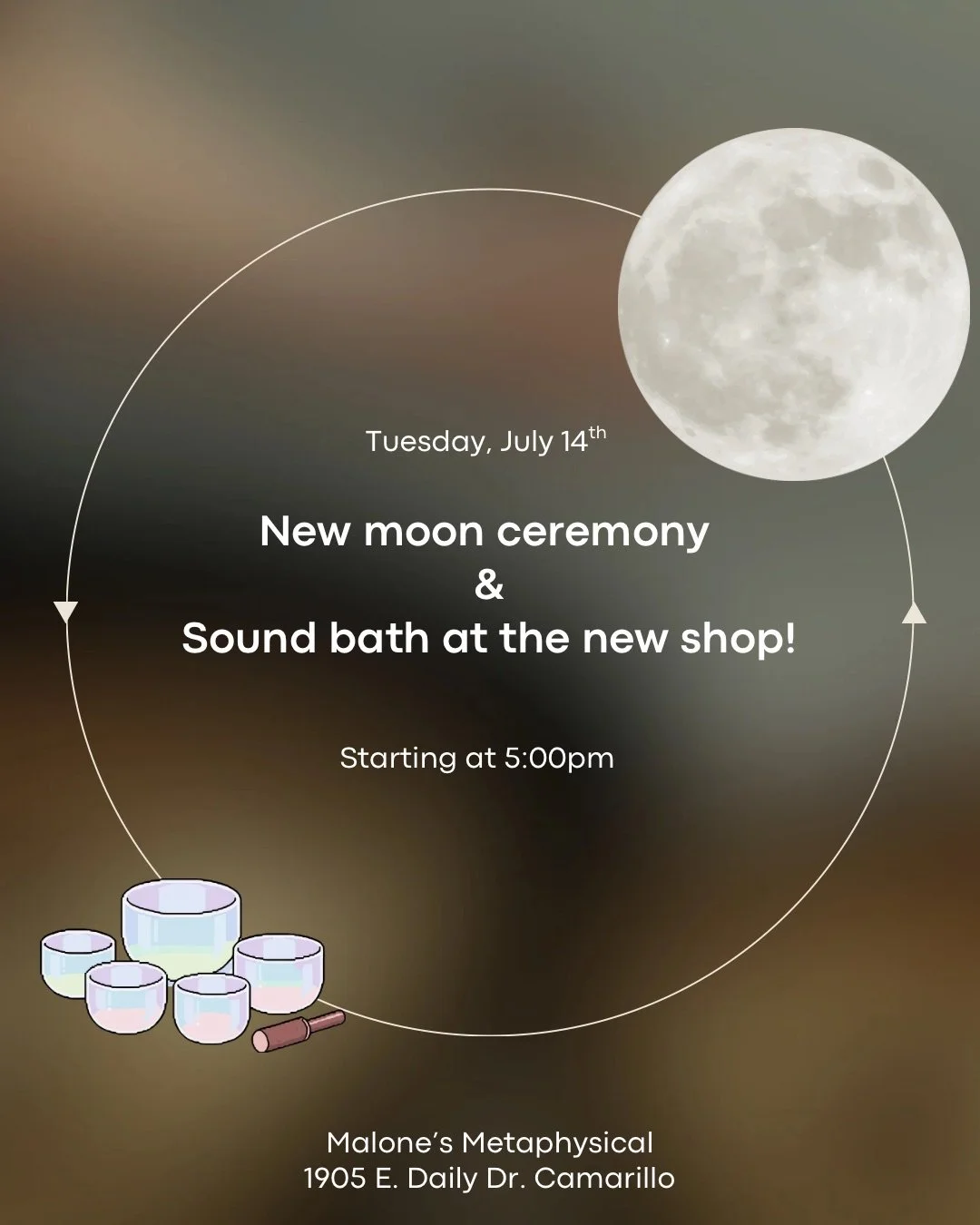 New Moon Ceremony and Sound Bath