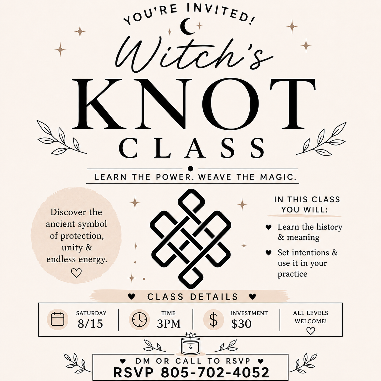 Witch's Knot Class