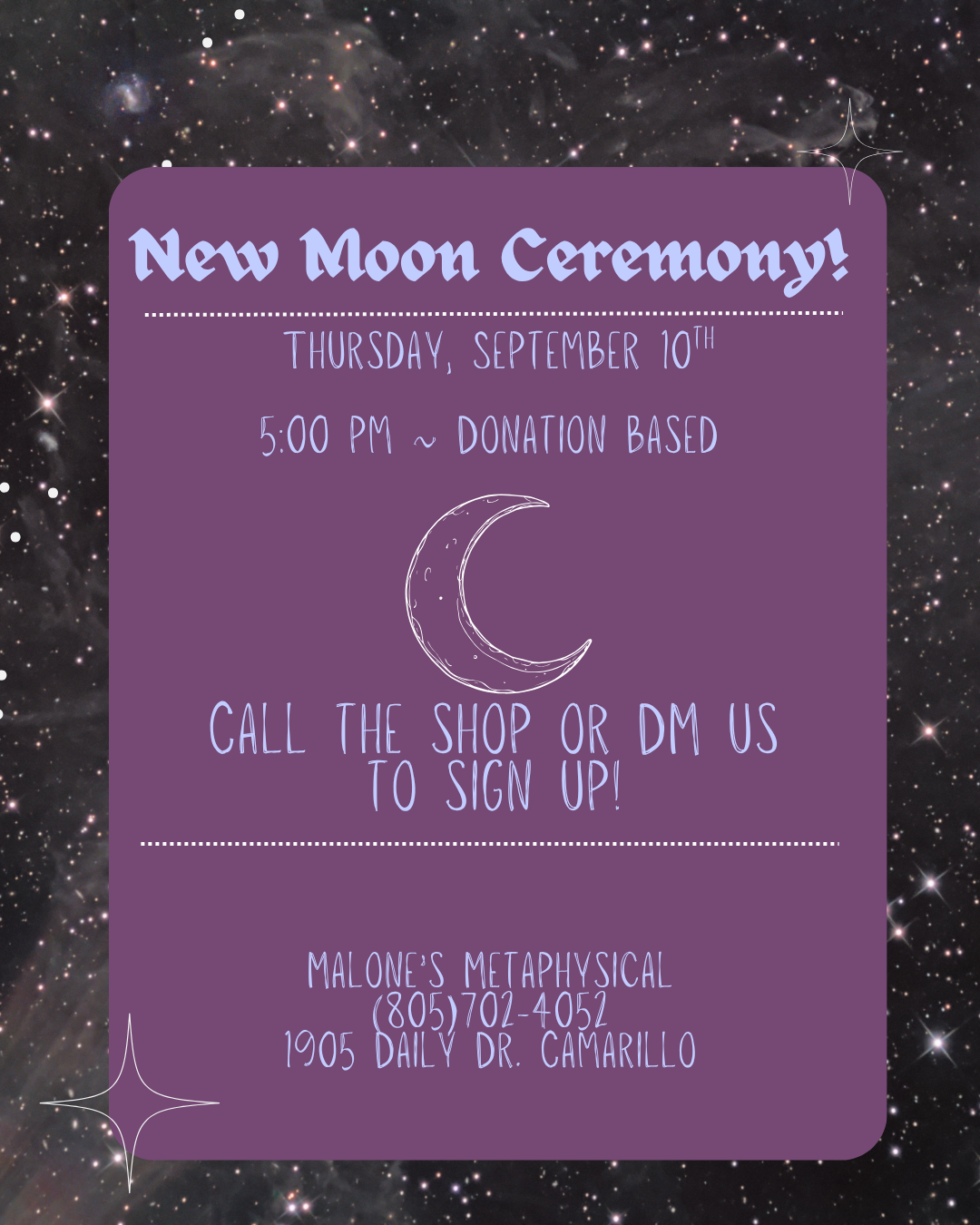 New Moon Ceremony