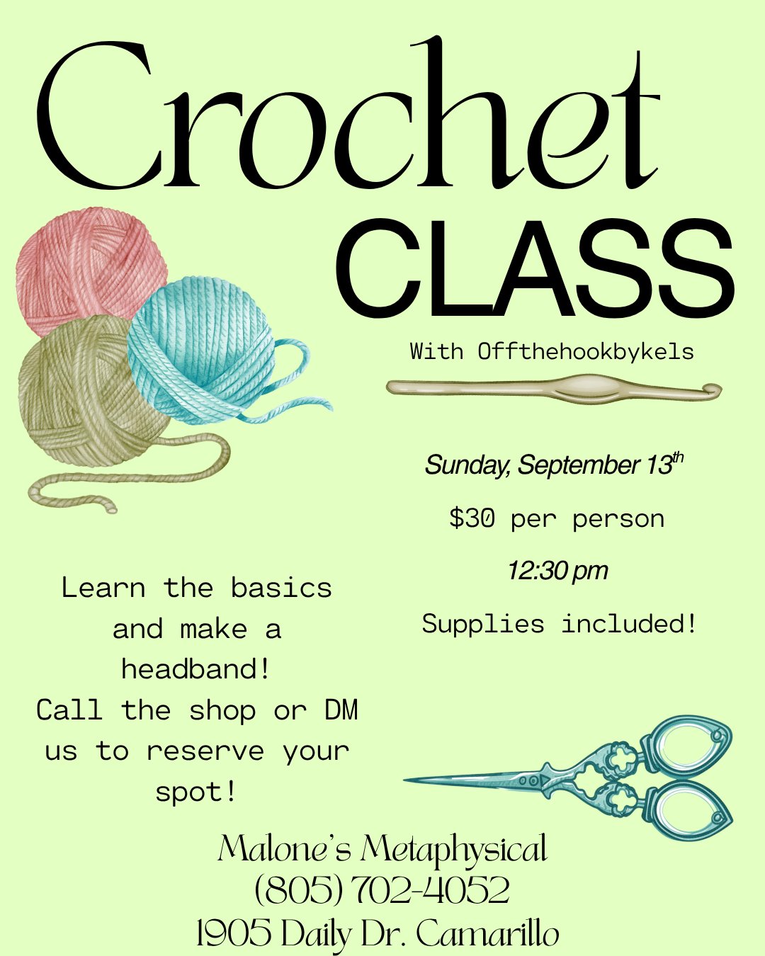 Crotchet Class for Beginners