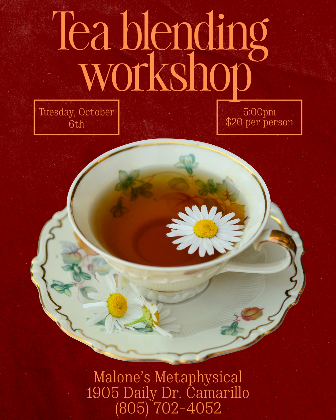 Tea Blending Workshop w/ Ky