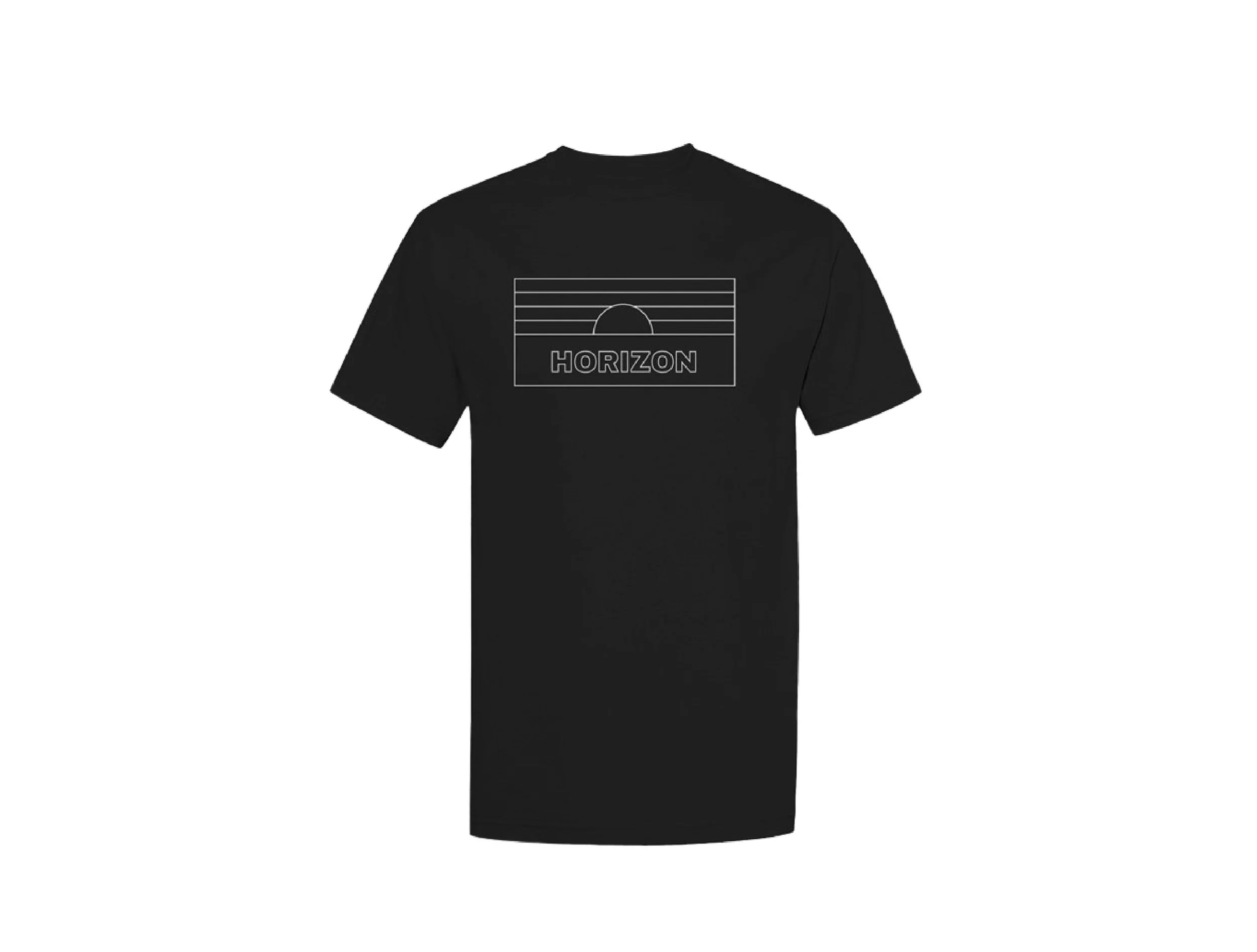 HORIZON Signature Sun On The Horizon T-Shirt (new size) (black).jpg