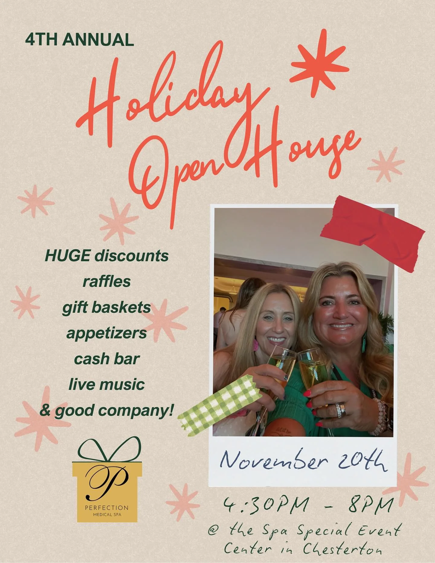Our Holiday Open House is NEXT WEEK!!! There is still time to call, RSVP, and secure your goodie bag 😋🛍️

We can&rsquo;t wait to see you all there! Stay tuned throughout the week for info on our specials 🫢

#holiday #holidayparty #holidaydeals #ae
