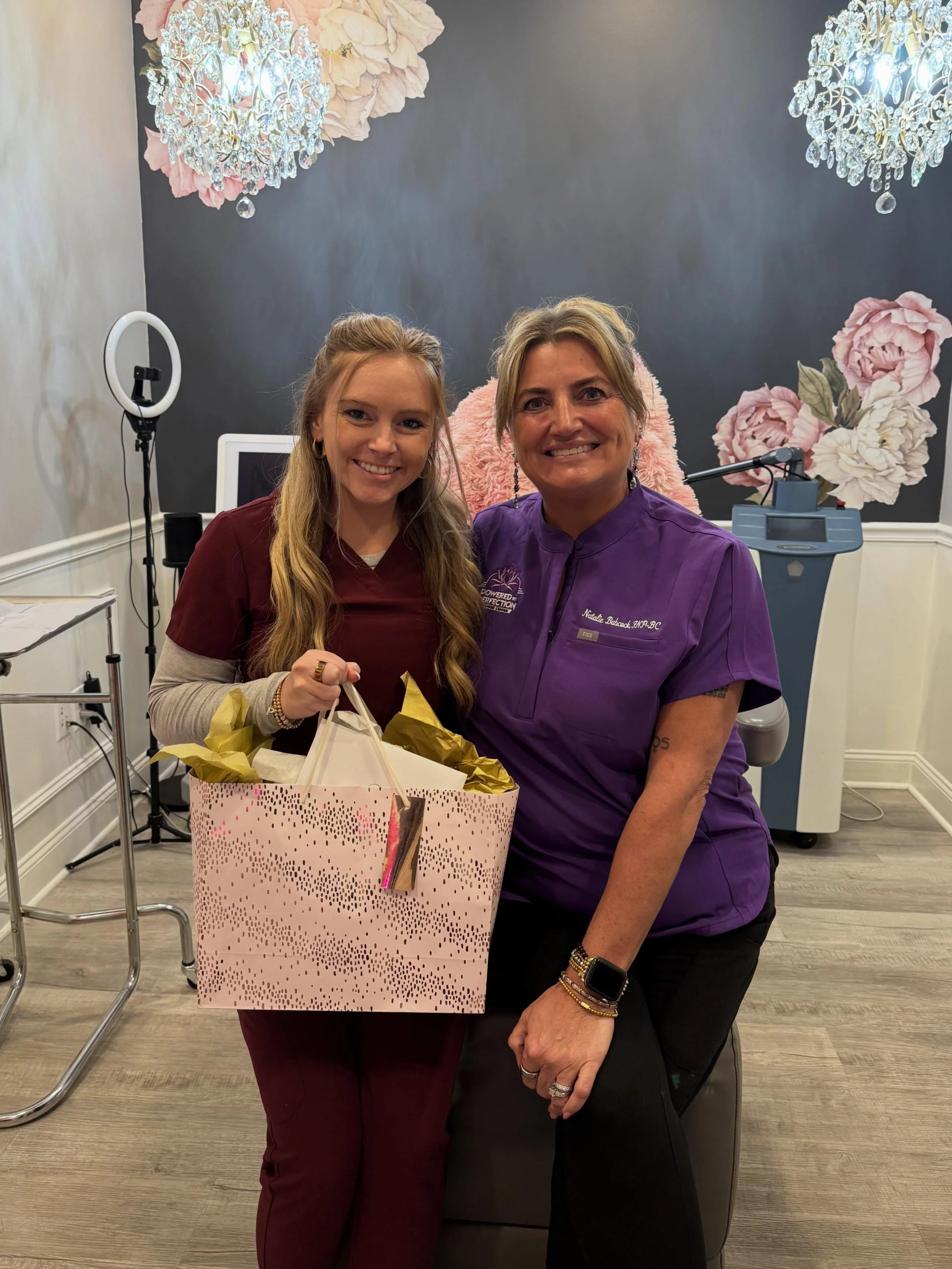 Happy Nurses Week to our RN Paige (who is about to finish NP school 🥳), as well as our incredible NPs Natalie and Rhea! These women are smart, compassionate, and work SO hard to provide the best patient experiences and results every single day. We a