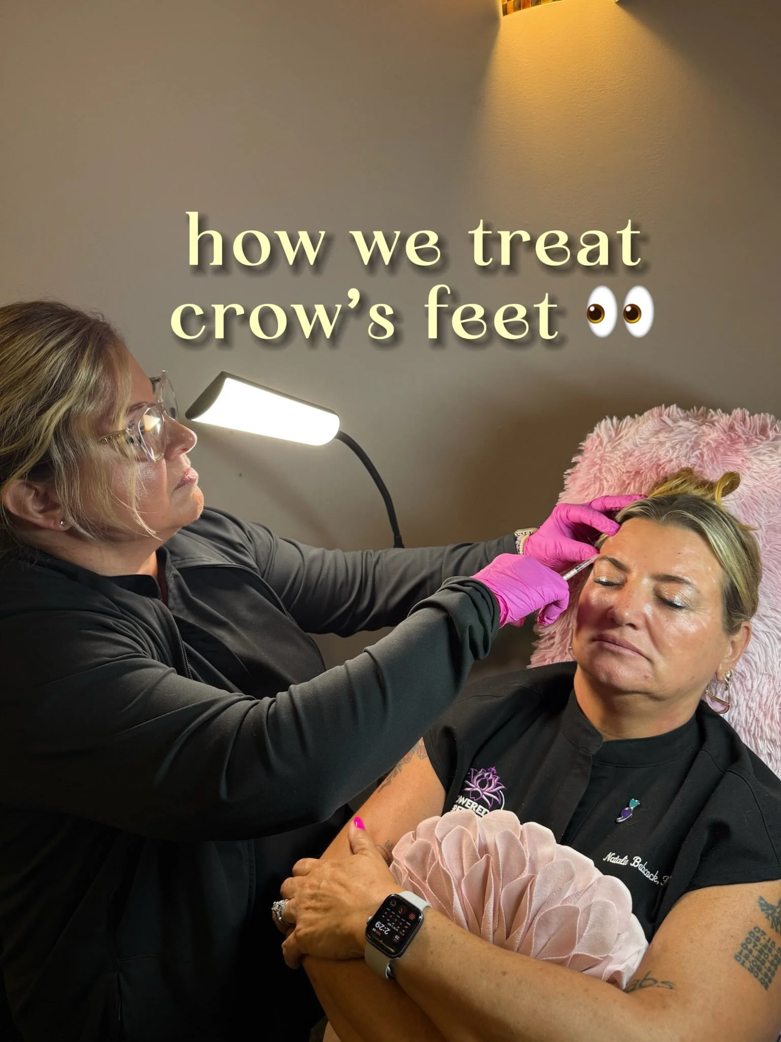 Your crow&rsquo;s feet called&hellip; they&rsquo;re ready to retire ✌️🐦

Here&rsquo;s how we treat those well-earned smile lines around your eyes!!! Just a few strategically placed units help soften crow&rsquo;s feet, resulting in brighter eyes whil