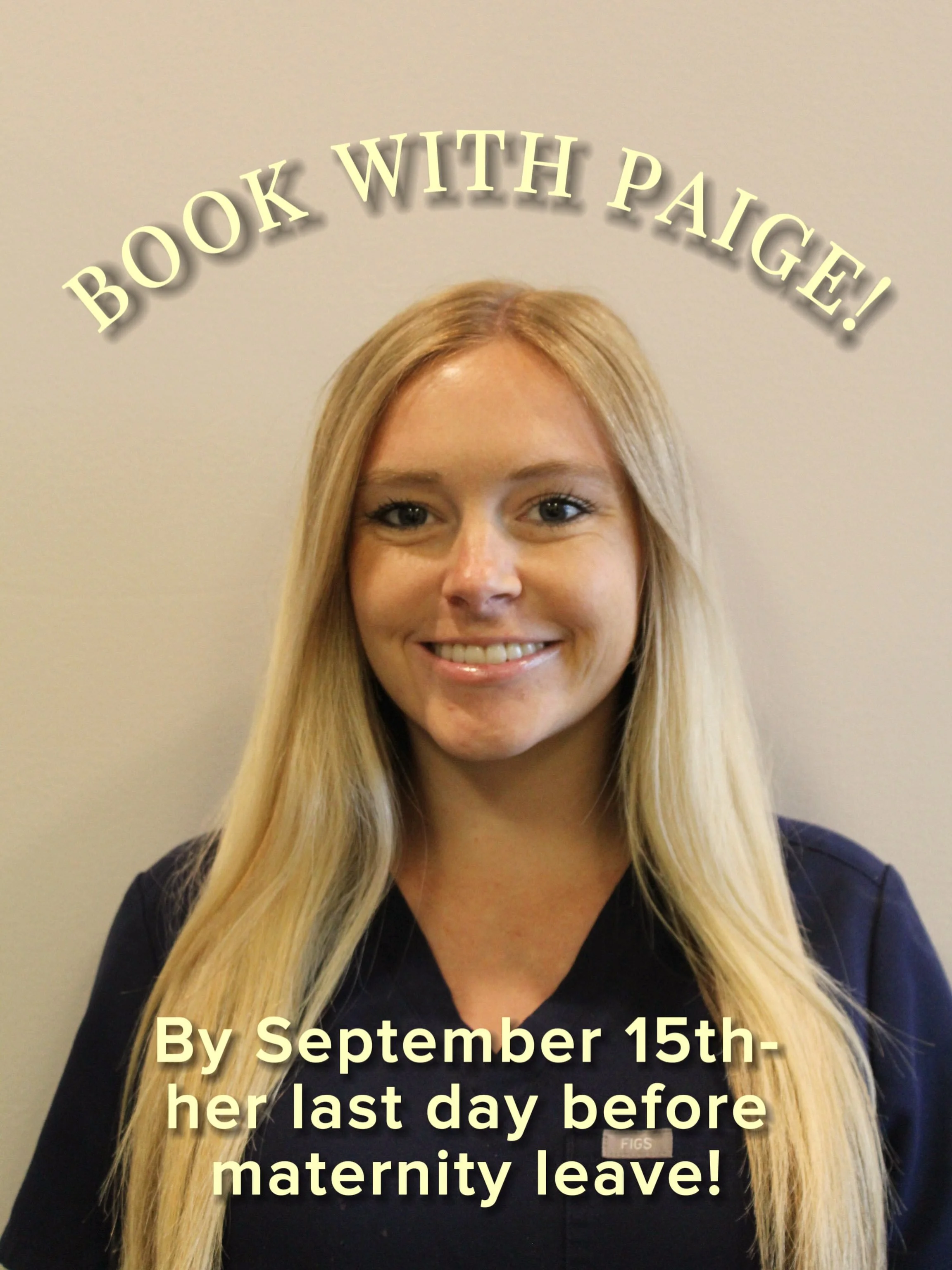 Book with Paige before her maternity leave!!! 😢🤰

Paige has availability:
⭐️ Tuesday Sep 8
⭐️ Thursday Sep 10
⭐️ Saturday Sep 12
⭐️ Tuesday Sep 15

Give us a call to make an appointment! And if you can&rsquo;t make it in, no worries- Tracey, our We