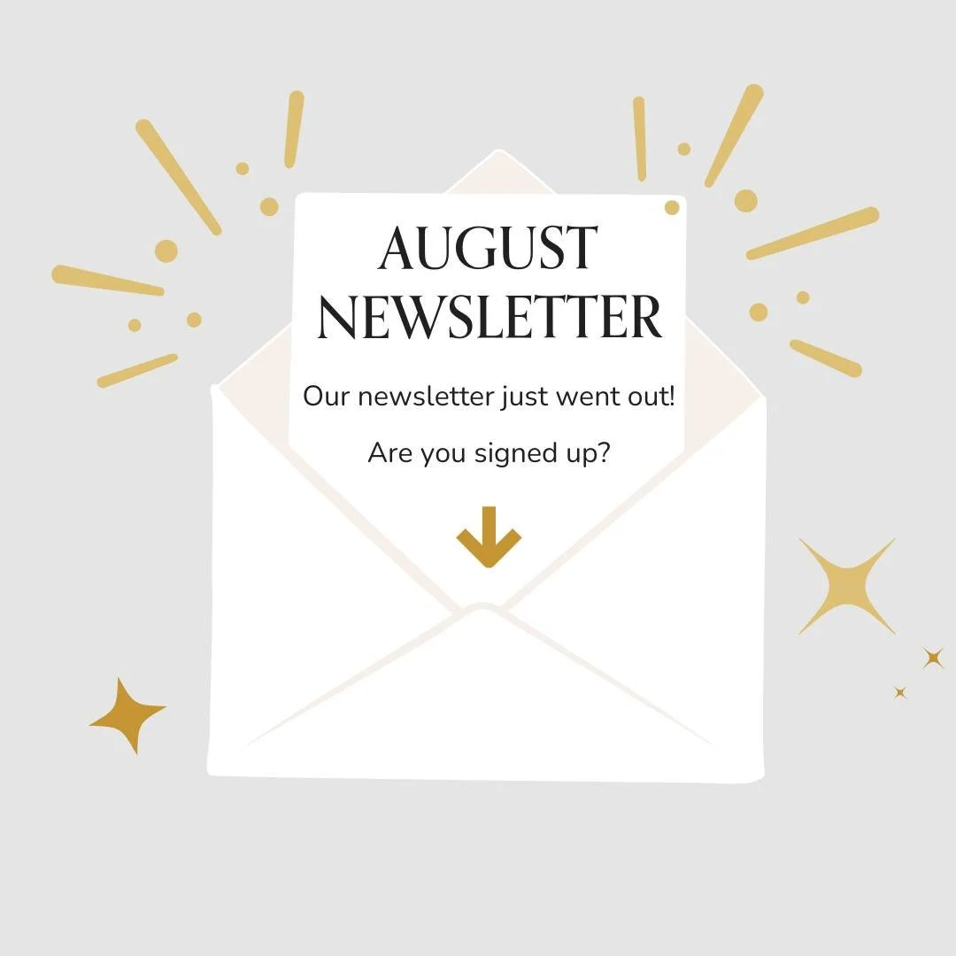 Our August newsletter has been released! Sorry we were a day late, too busy enjoying the holiday😜 hopefully you were too. If you aren't signed up don't worry-  you can always get next months release - the link is in our bio🔗