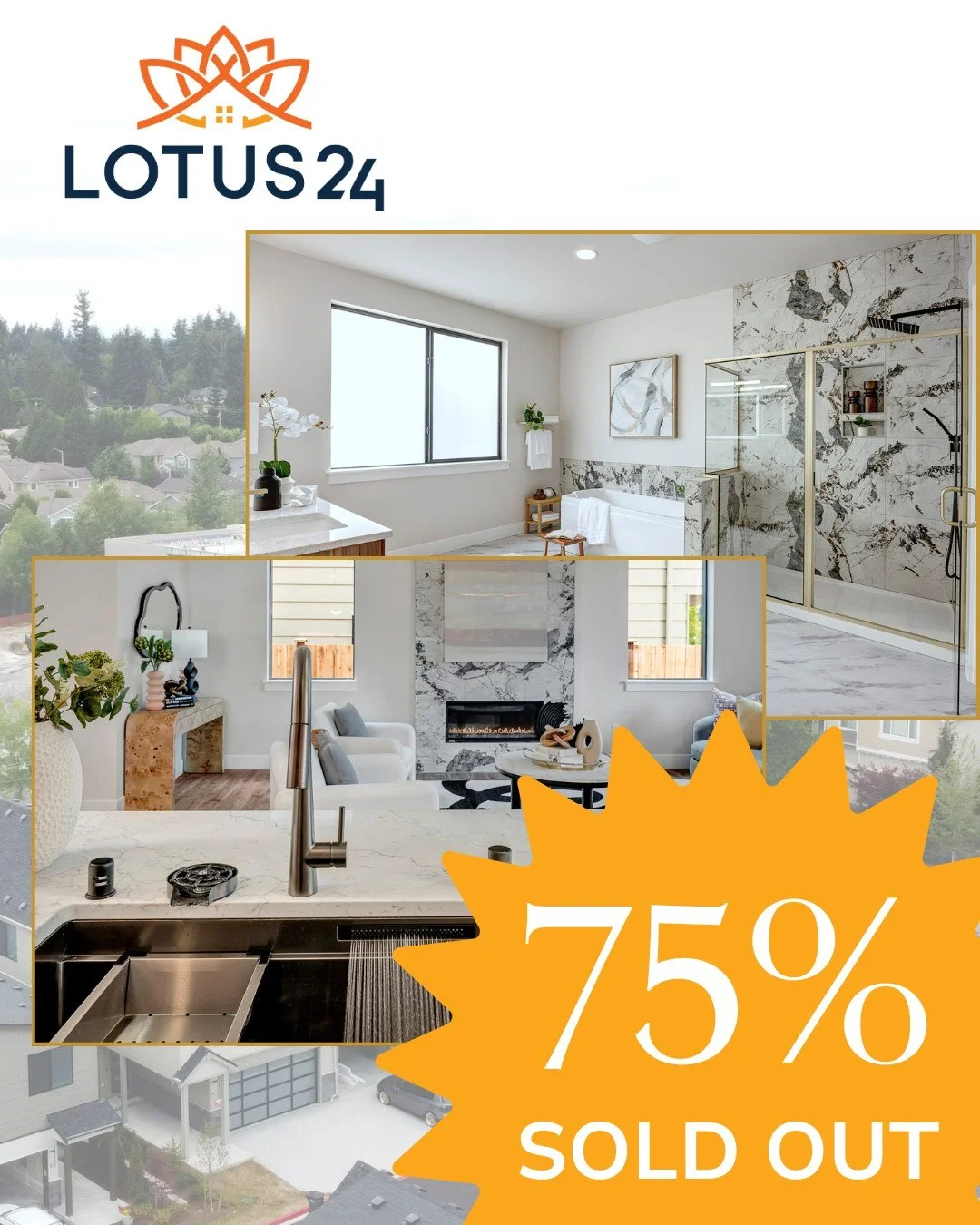 🔥 Momentum at Lotus24! 🔥
We went pending on 3 homes this week 🙌 &mdash; now 75% of the community is sold, and our 2346-MF plan is officially sold out! 🎉

Homes are moving quickly &mdash; secure your spot at Lotus24 before they&rsquo;re gone! 🏡✨

