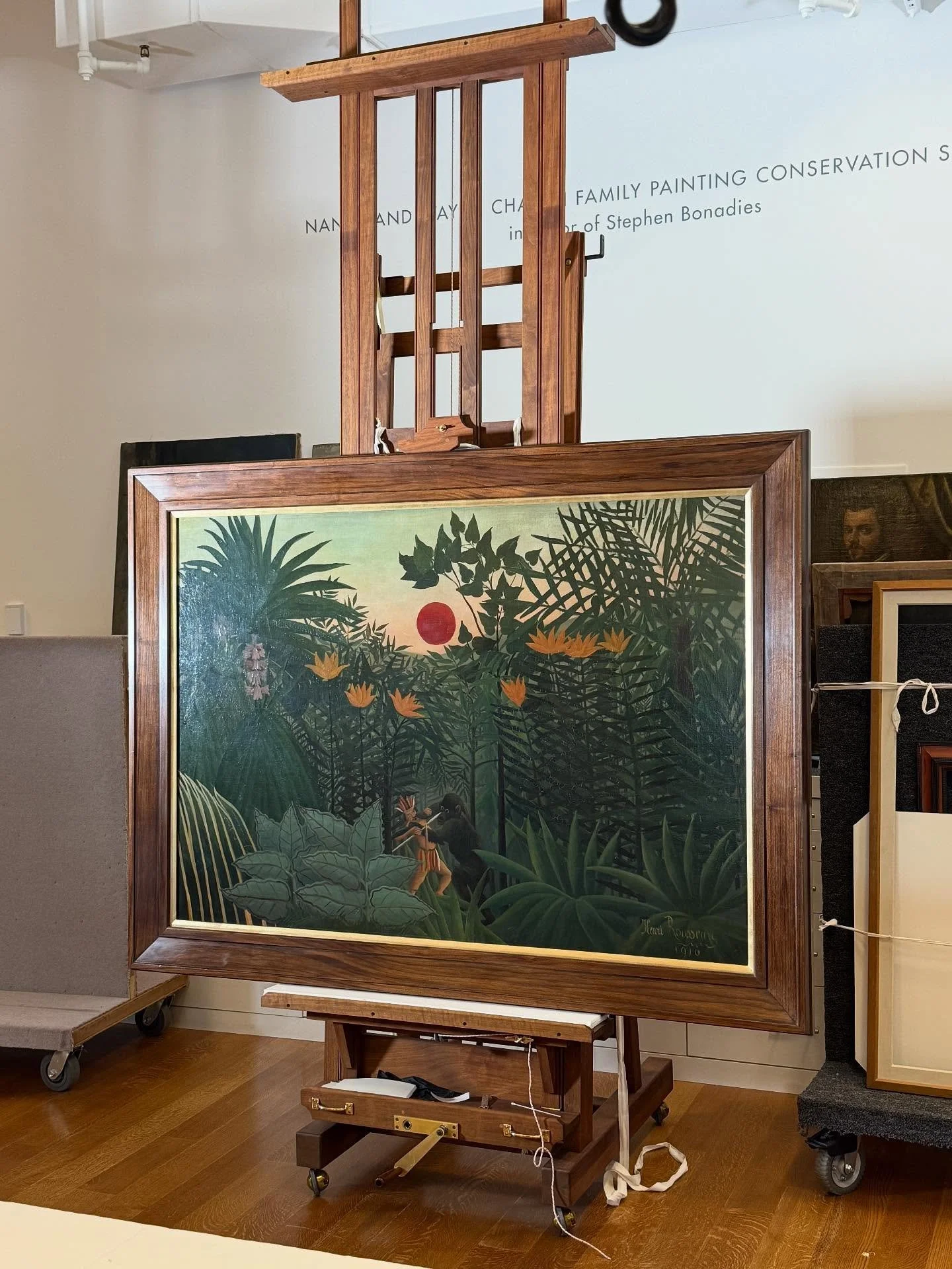 One of the coolest things we&rsquo;ve ever made- A frame for this Henri Rousseau painting in the collection at the Virginia Museum of Fine Arts. This will go to Paris and Spain on loan here pretty soon!
.
Thanks to the folks at the VMFA for trusting 