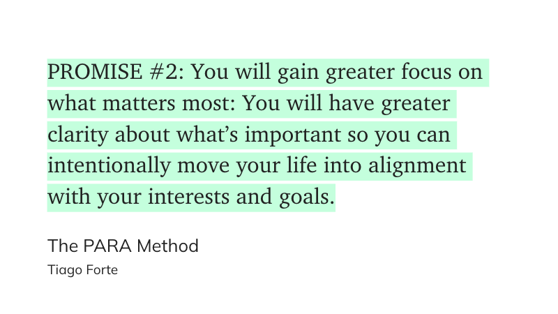 The PARA Method by Tiago Forte Book Summary — Bill McLean