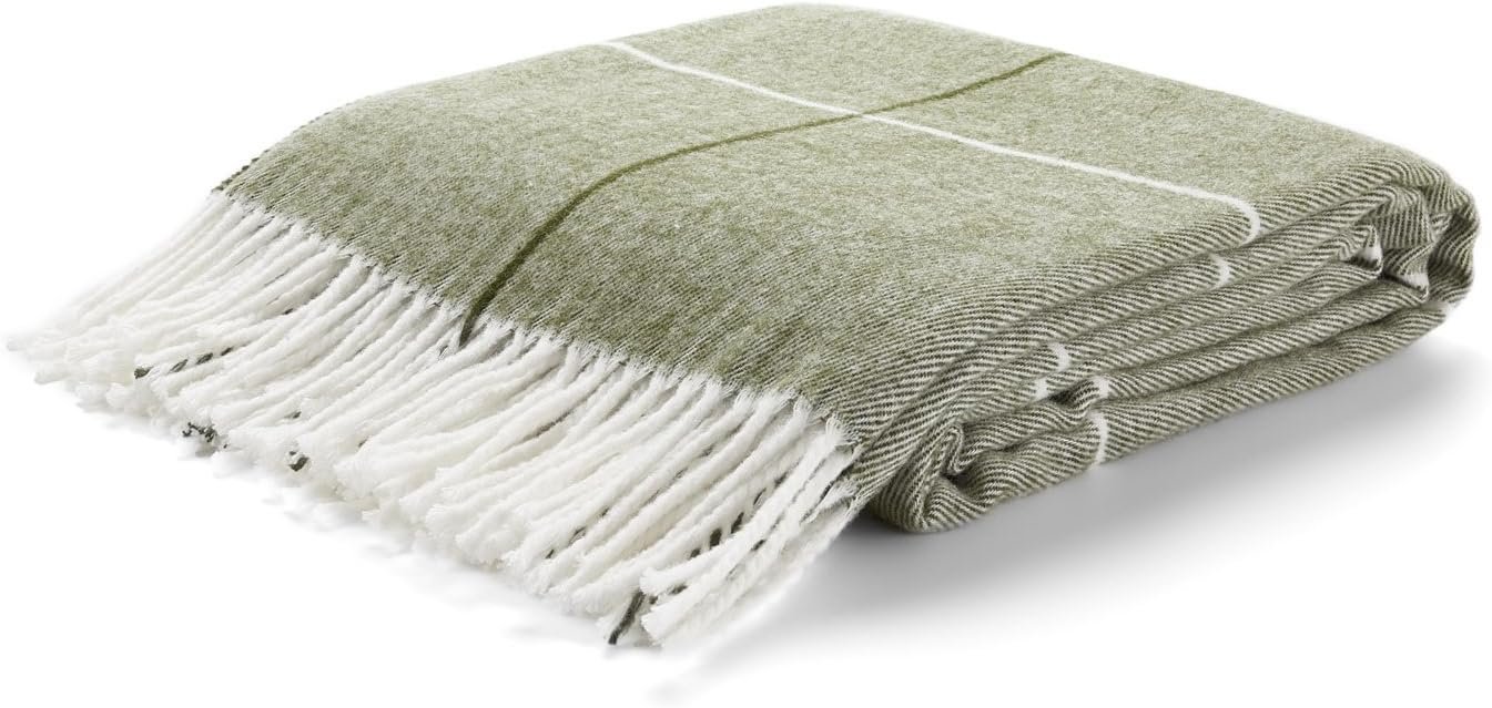 Throw Blanket Green Plaid 
60x80 

$10.00