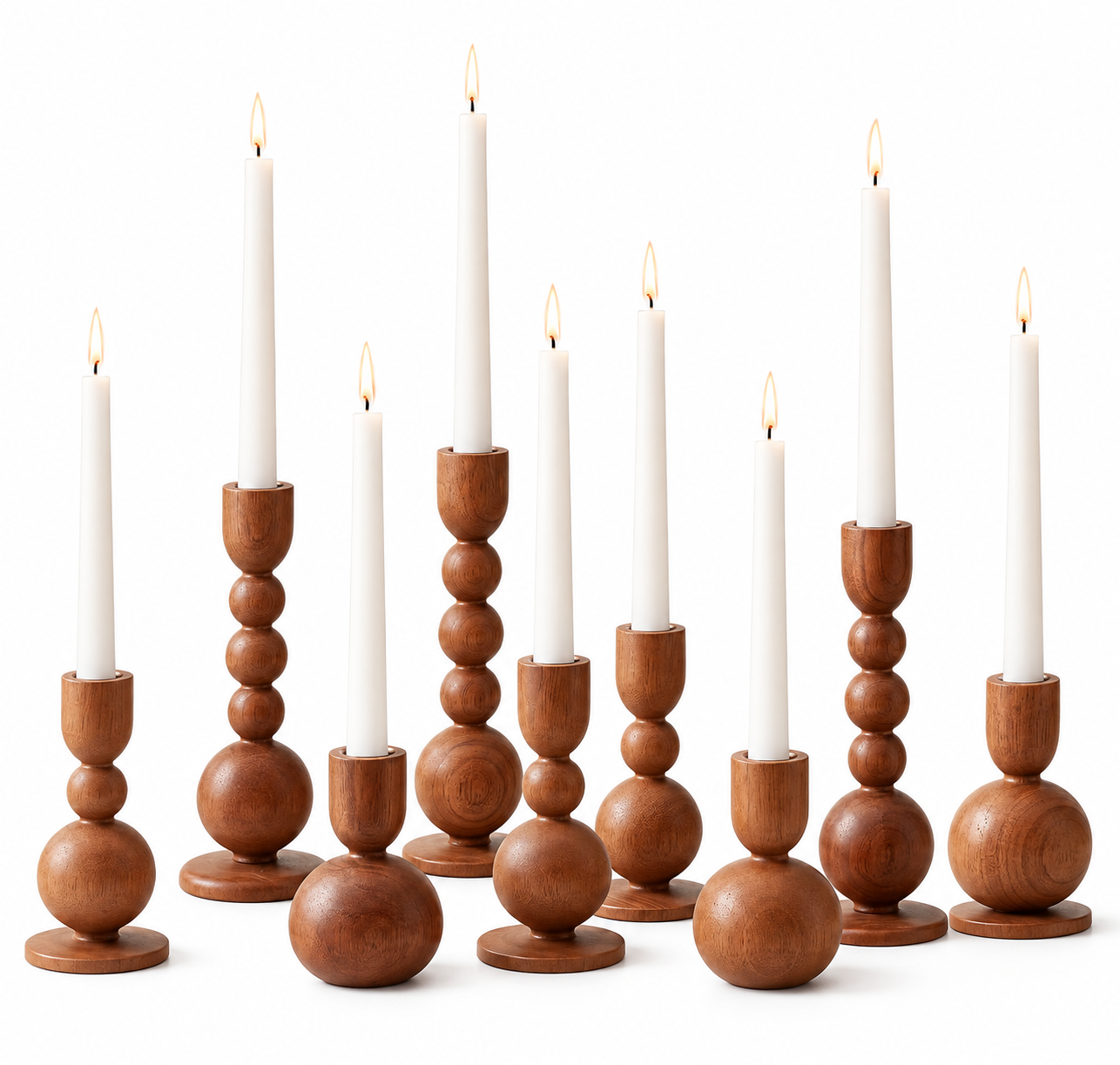Wooden Taper Candle Stands 
4", 6" & 8" 

$4.00