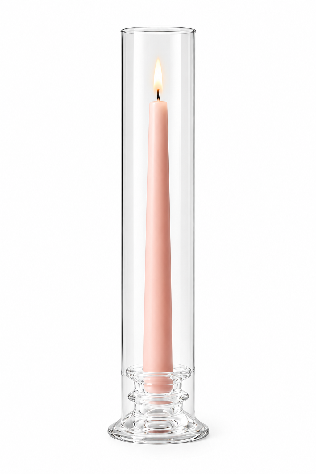 Glass Hurricane Taper Candle Stands 
2.3"L x 2.3"W x 11"H 

$4.00