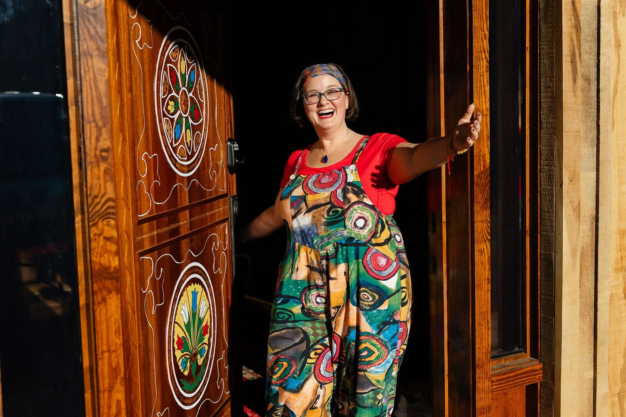 Kathryn at the door.jpg