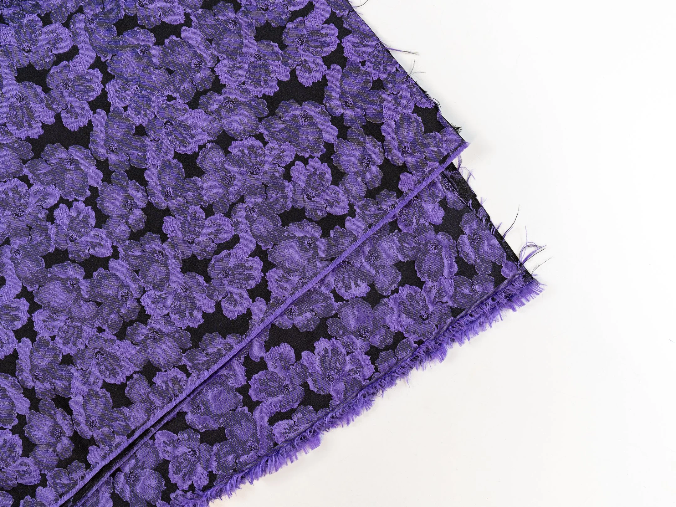 Purple Floral Jacquard