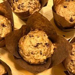 Peanut Butter, Date, &amp; Banana Muffins