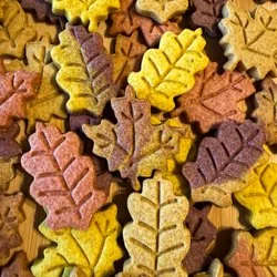 Fall Leaf Cookies (with natural dyes)