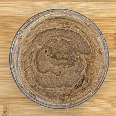 sweet pumpkin spice butter in a clear bowl