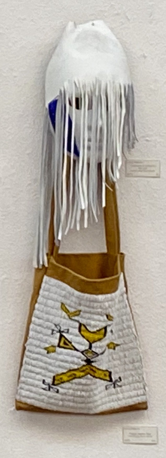 Lucca Etienne face mask with fringe and bag, Art Wall summer 2025