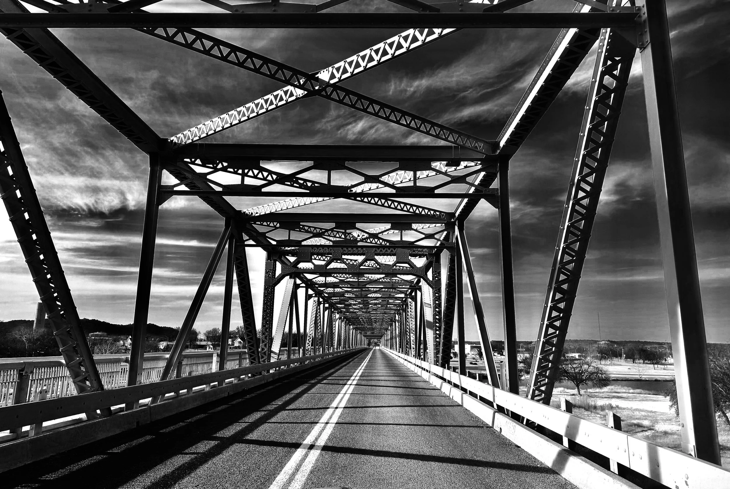 Bridge over llano river in Junction Texas