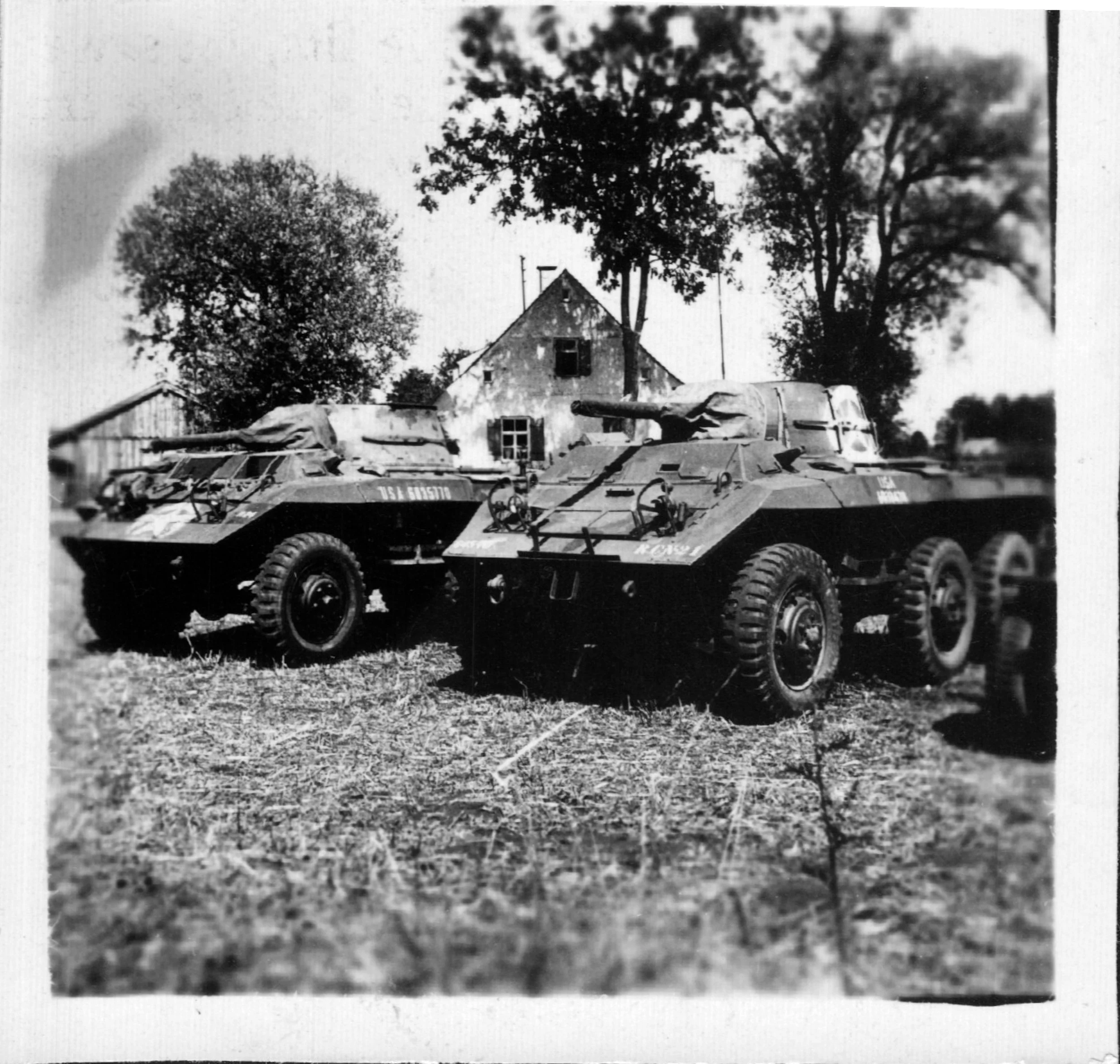 The M8 Greyhound that Robert fought from.