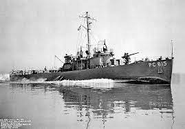 Captain John Graham served on a sub chaser just like this one during WWII making sure German U-Boats didn’t molest shipping lanes along the eastern seaboard.