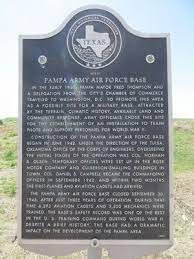 A historical marker is all that is left of the airfield...