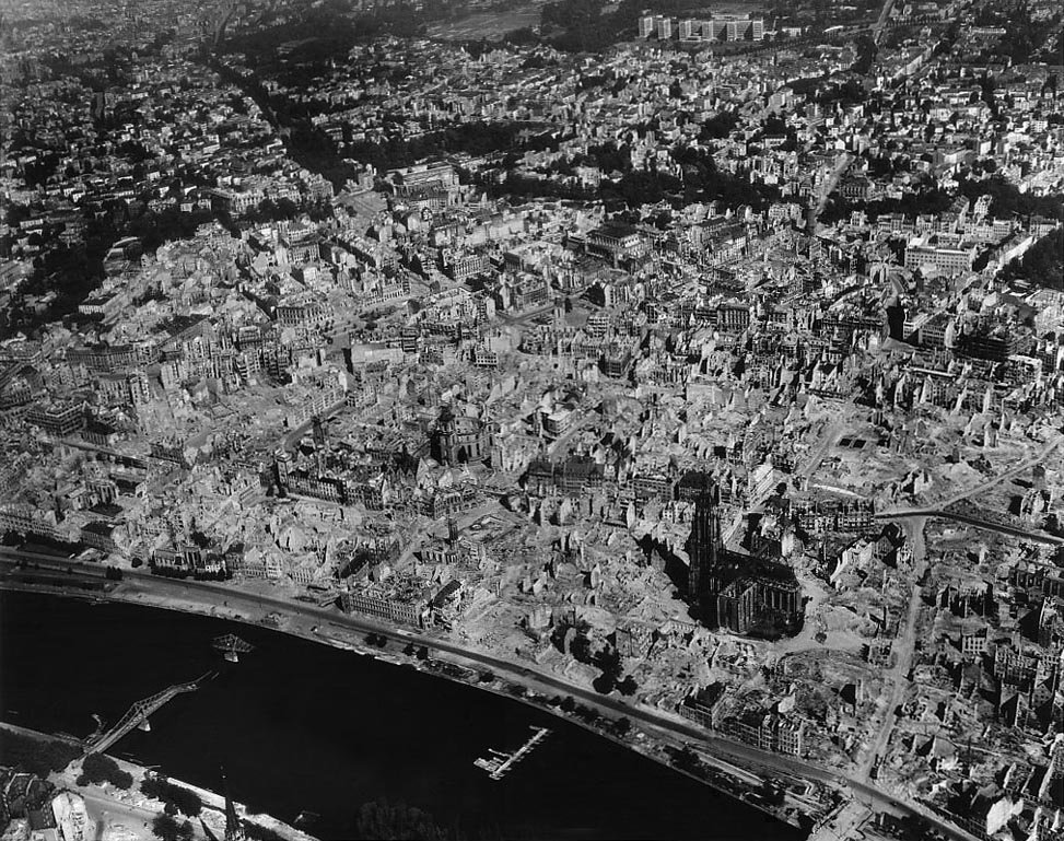 Frankfort after 8th Air Force Bombing raids