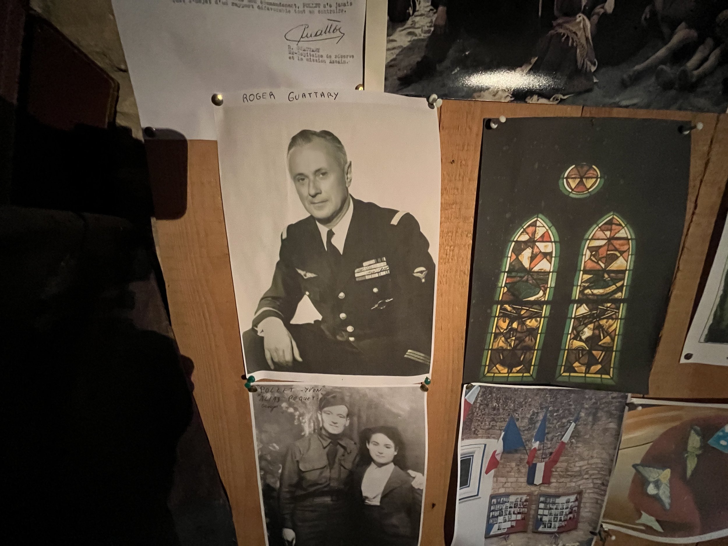 Photo of Roger Guttary - the OSS officer who was tasked with meeting with members of the resistance on d-day. Roger's son attended this event and can be heard speaking on the the podcast.