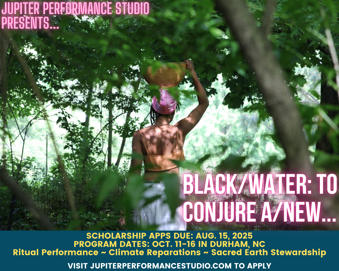In-Person: black/water: to conjure a/new