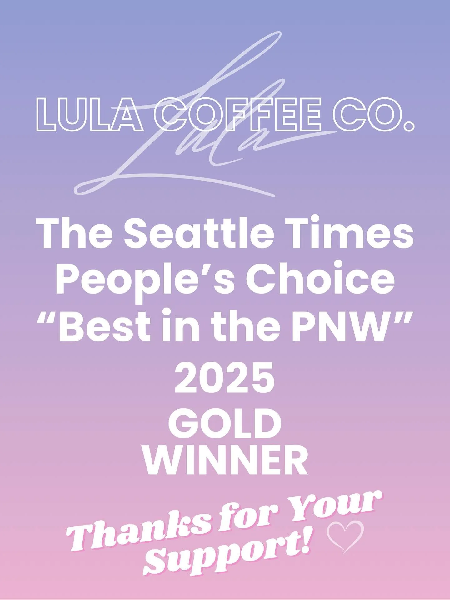 BEST IN THE PNW!🥇🌟💕 Big thank you to everyone who voted!!! We are sooo incredibly grateful for all the love and support🫶💖✨
