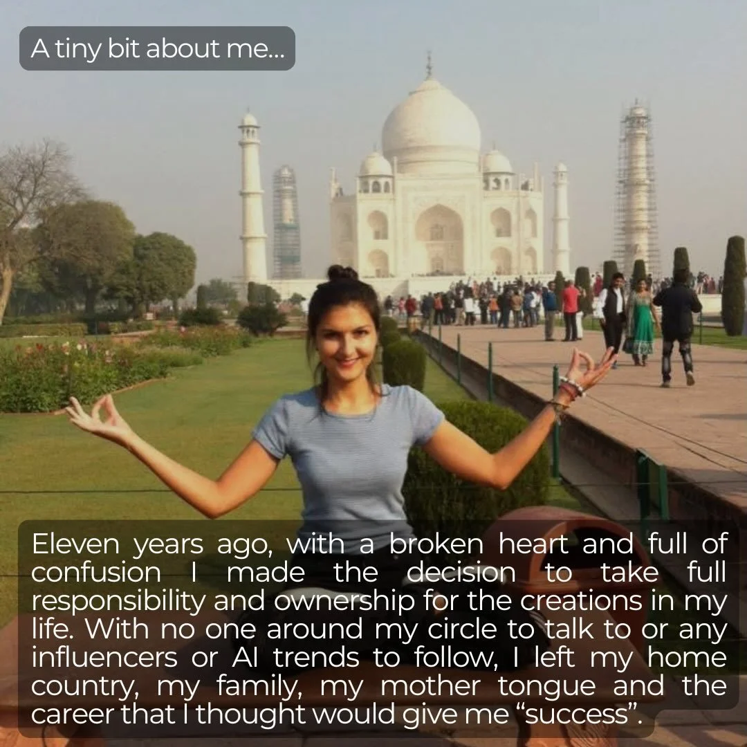 💫A͎ ͎t͎i͎n͎y͎ ͎b͎i͎t͎ ͎a͎b͎o͎u͎t͎ ͎m͎e͎ 
Eleven years ago, with a broken heart and full of confusion I made the decision to take full responsibility and ownership for the creations in my life. With no one around my circle to talk to or any influence