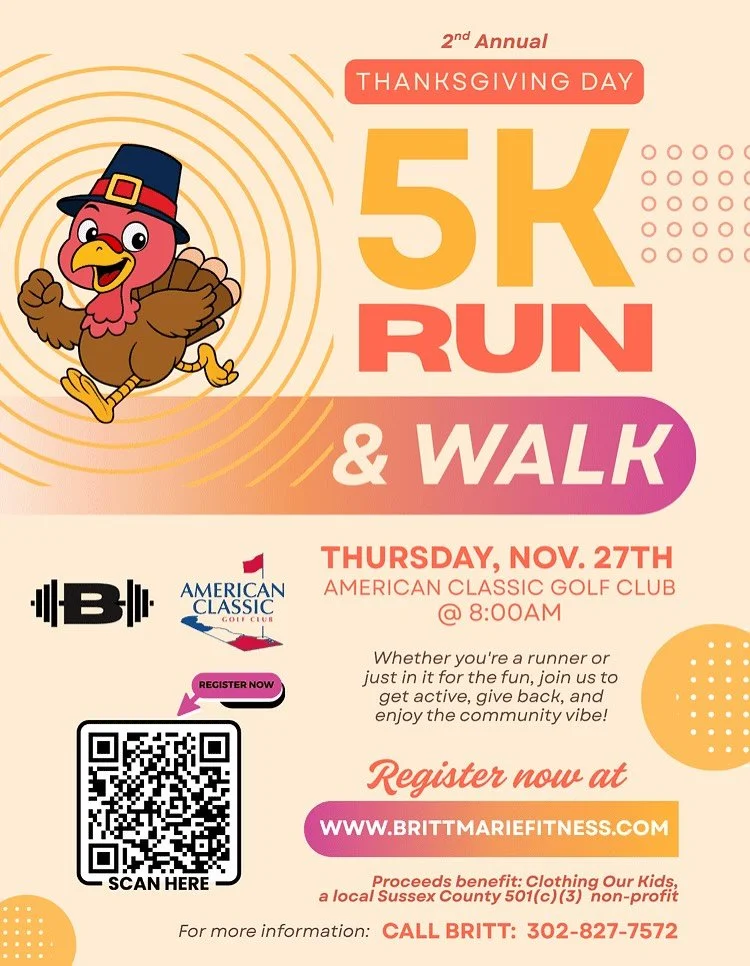 🏃&zwj;♀️ Ready to go from couch to 5K?
Join us for the 2nd Annual Thanksgiving Day 5K Run &amp; Walk at American Classic Golf Club! 🦃✨

Whether you&rsquo;re a seasoned runner or just looking for some holiday fun, this event is all about getting act