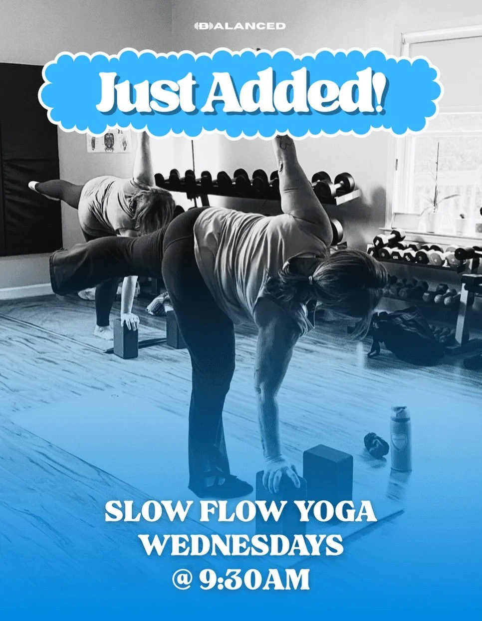 NEW TIME. SAME FEEL GOOD FLOW. 🙌

Wednesdays at 9:30am we are flowing, breathing, balancing, and walking out feeling your BEST.

This class is for:
✔️ The busy moms
✔️ The golfers
✔️ The lifters
✔️ The &ldquo;I need to stretch&rdquo; crew

Let&rsquo