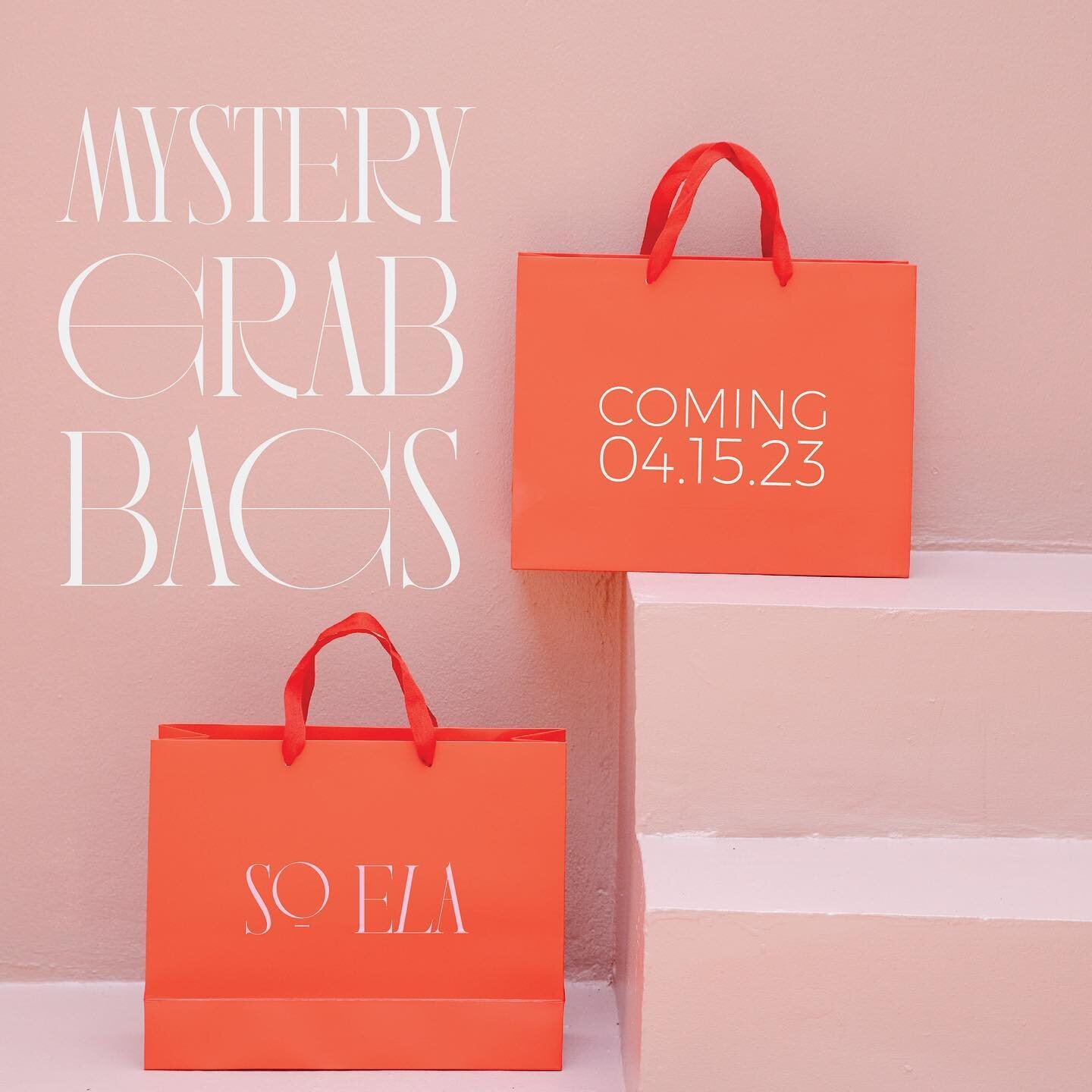 The wait is almost over!!! ⏰⁣
⁣
I asked you if you wanted Mystery Grab Bags and you said an overwhelming YES!! 🎉⁣
⁣
Here's what you need to know 👇🏼⁣
⁣
▪️There will be a minimum of 3 items in each bag.⁣
▪️Typically each bag will contain a clothing 